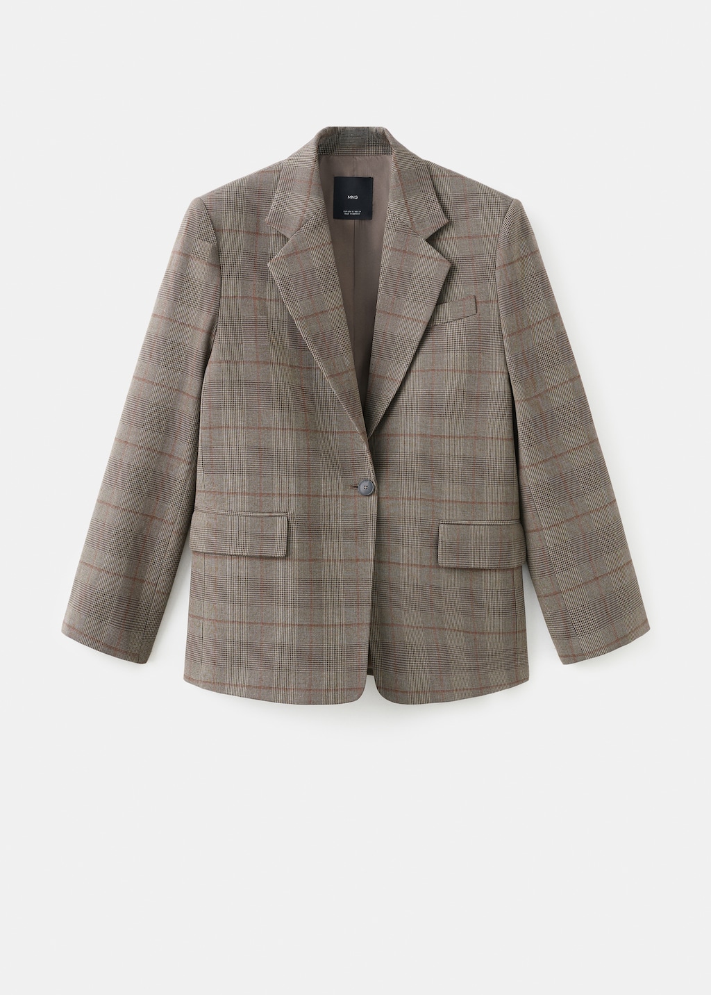 Mango Check suit blazer