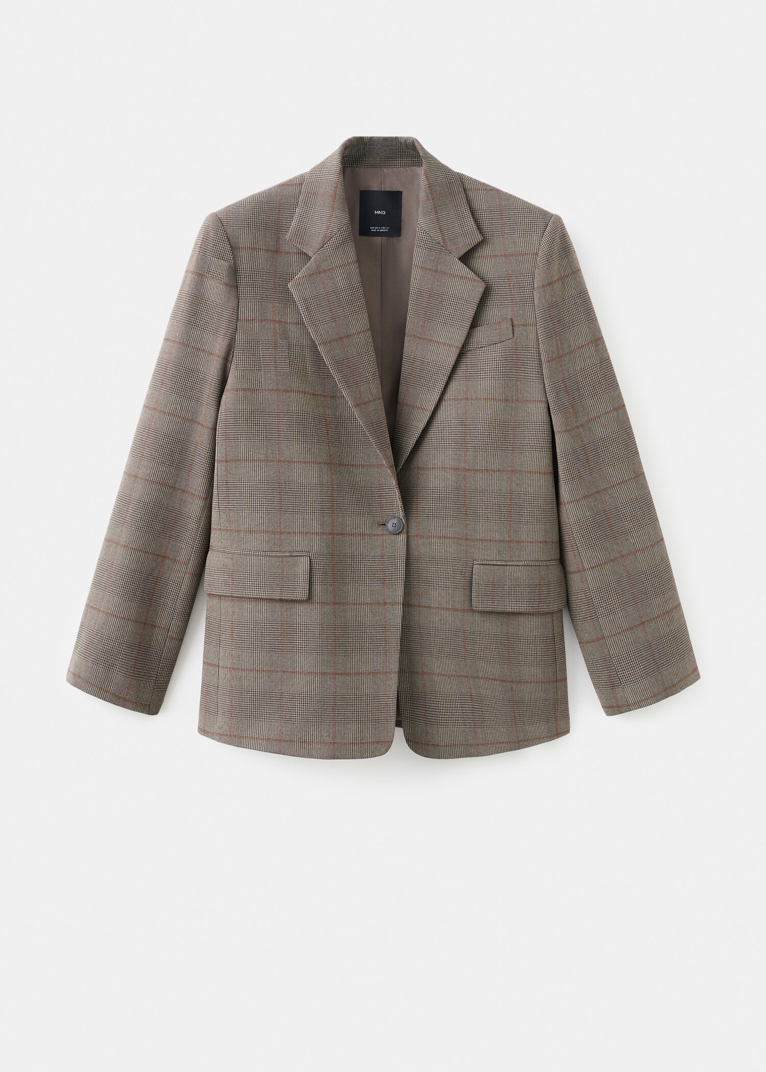 Wool-blend check jacket - Article without model