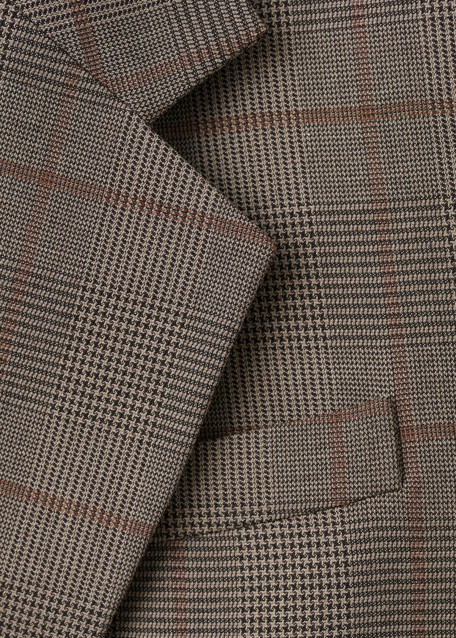 Wool-blend check jacket - Details of the article 0