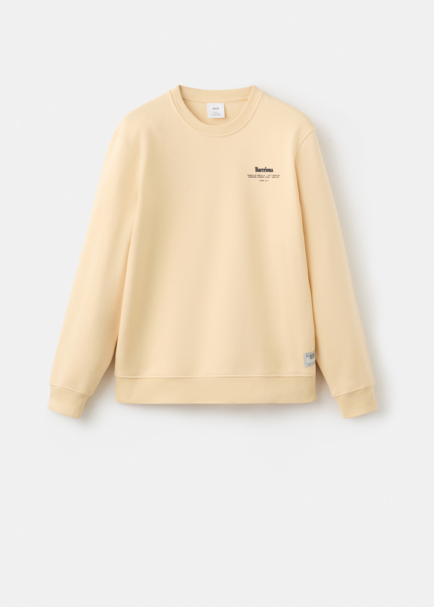 Sudadera texto estampada regular fit - Artículo sin modelo