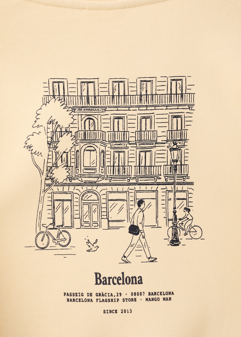 Regular-fit sweatshirt with text print