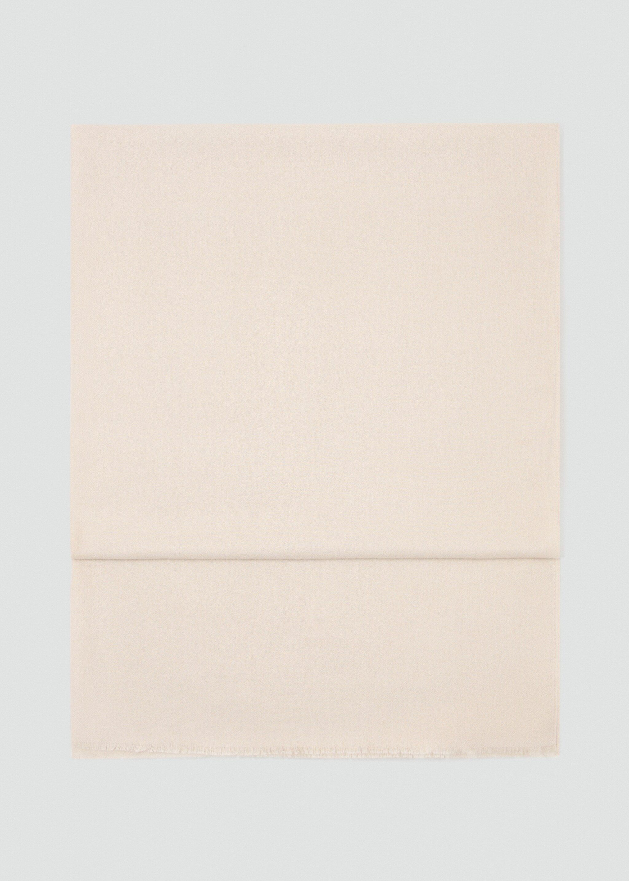 Schal mit Fransensaum - Artikel ohne Model, Beige. Ref: 27041329-00.