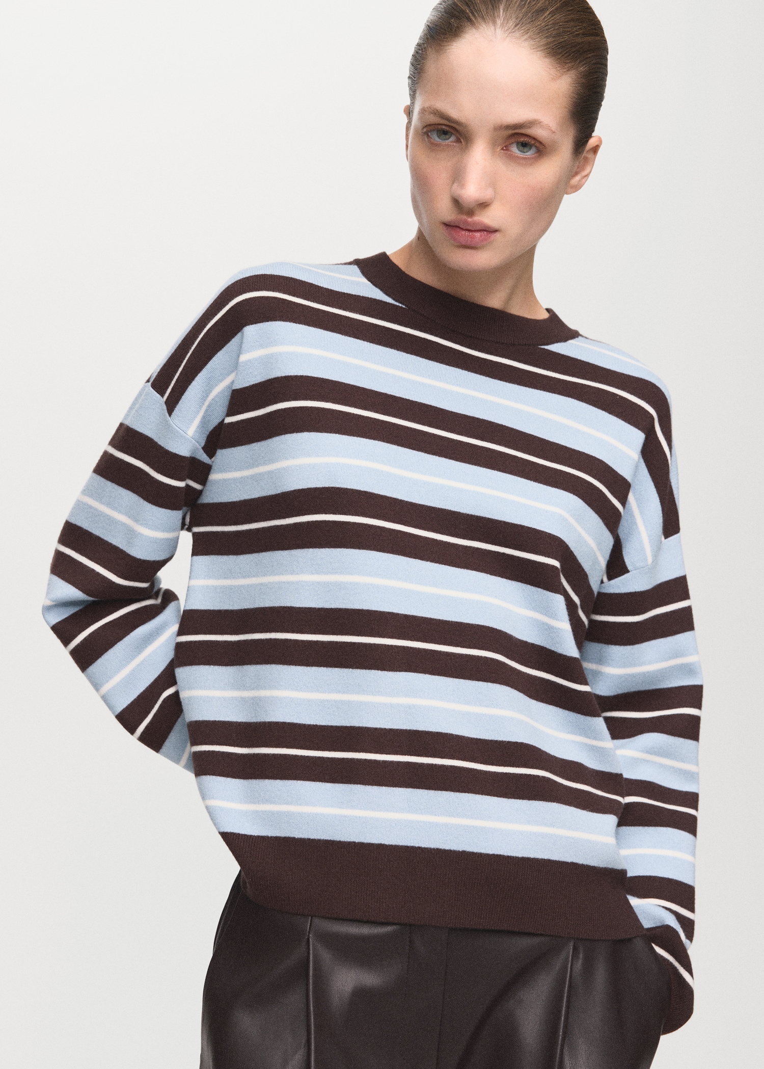 Oversized striped sweater - Medium plane