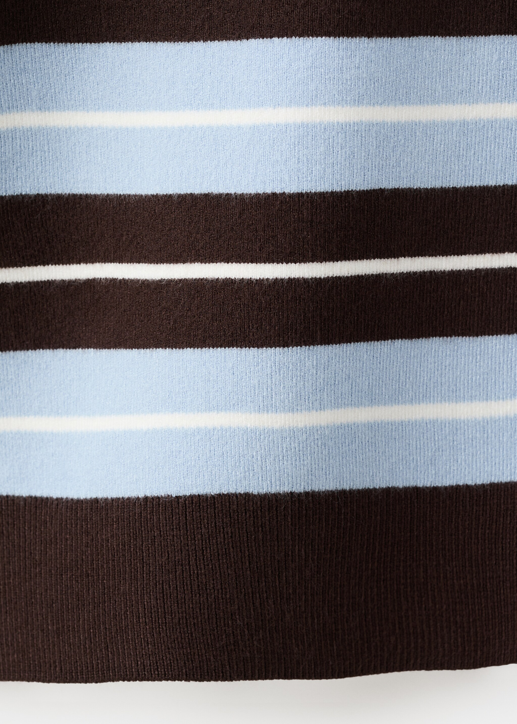 Oversized striped sweater - Details of the article 0, Chocolate. Ref: 27041332-00.