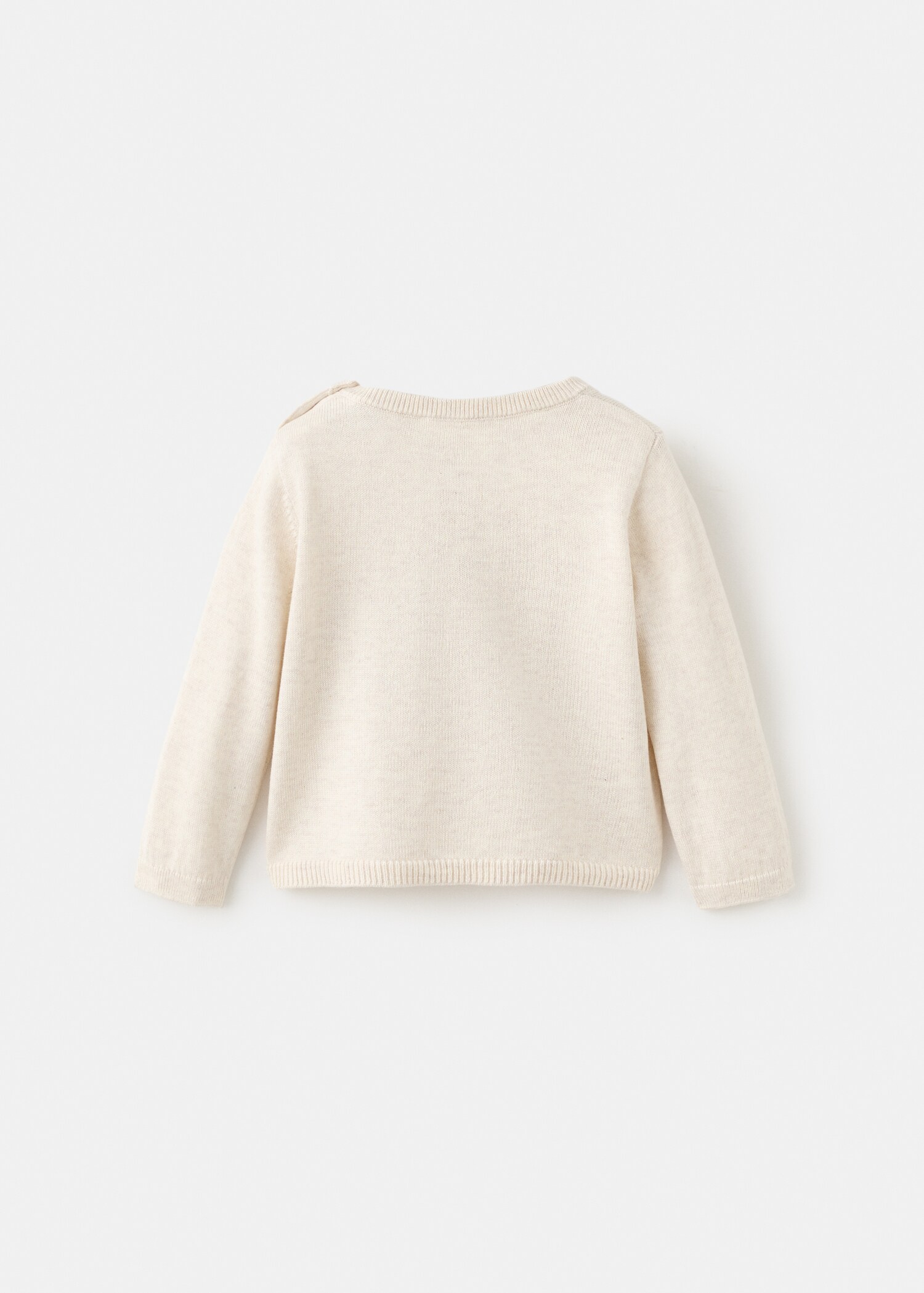 Knit pocket sweater - Reverse of the article