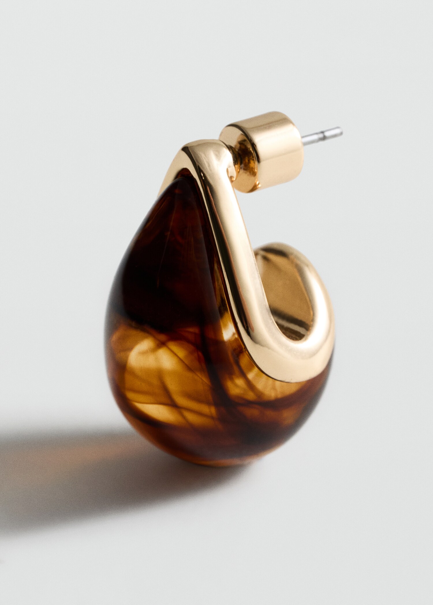 Resin drop earrings - Medium plane