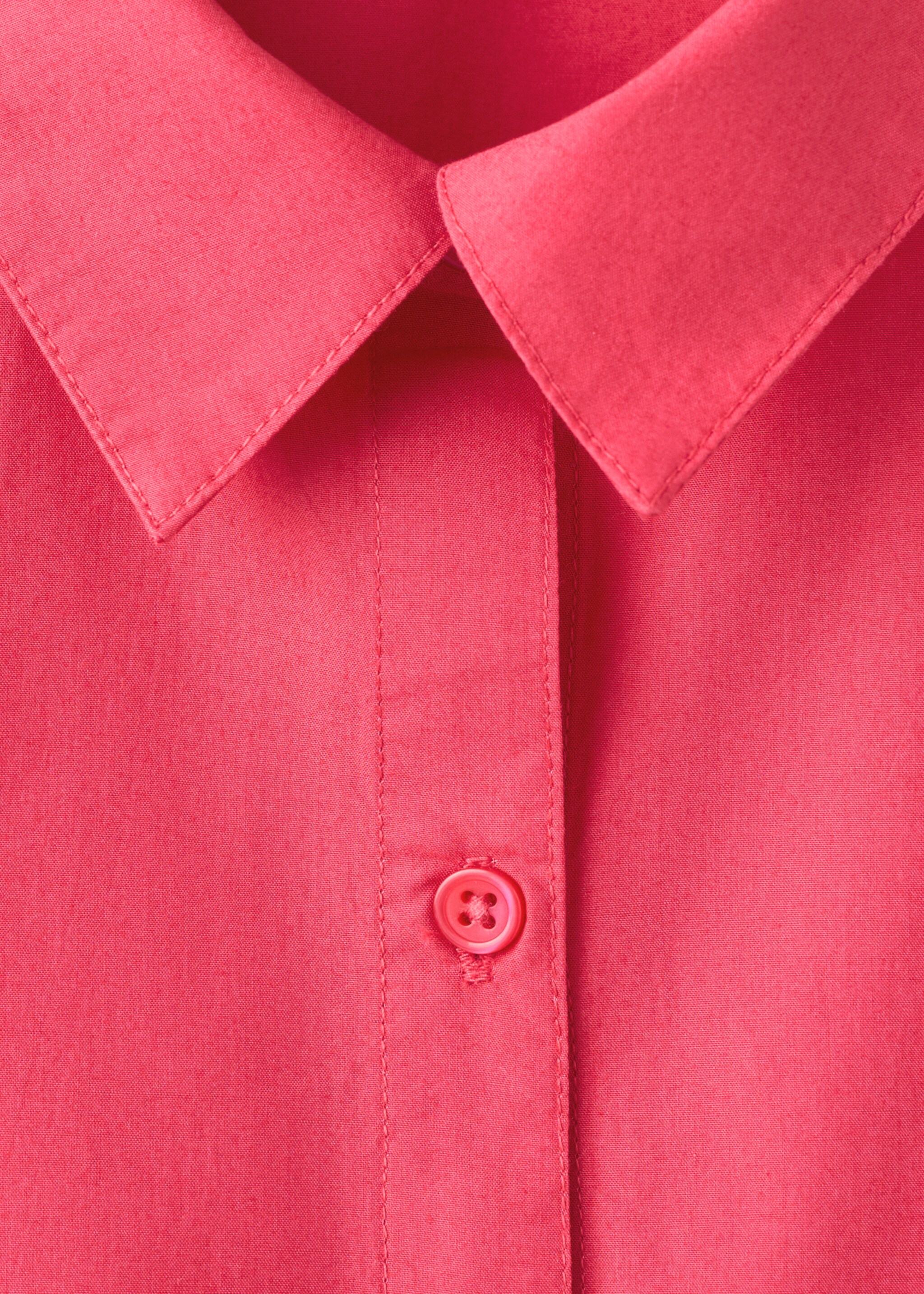 Ruffled shirt dress - Details of the article 8, Red. Ref: 27041508-00.