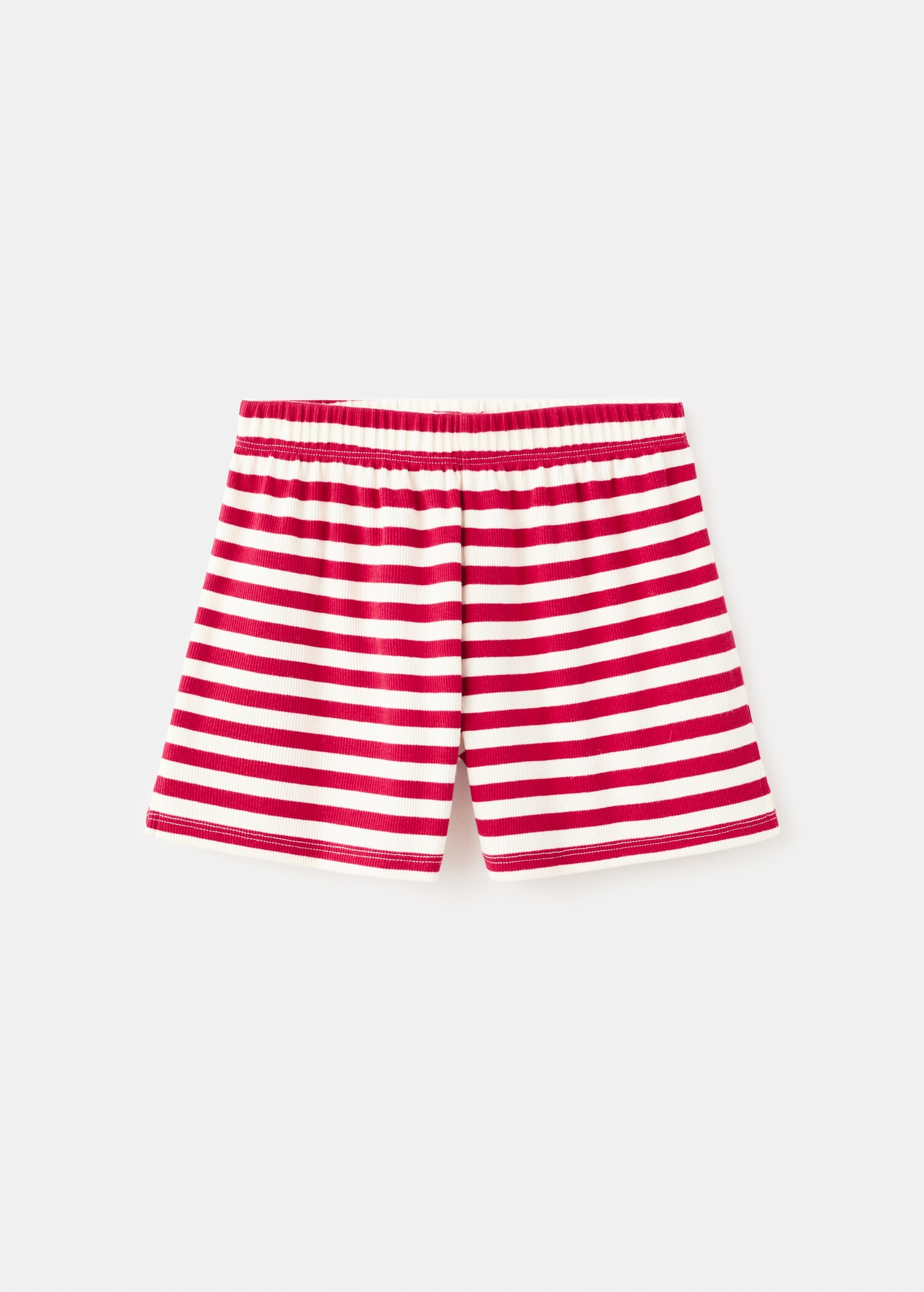 Ribbed striped shorts - Article without model