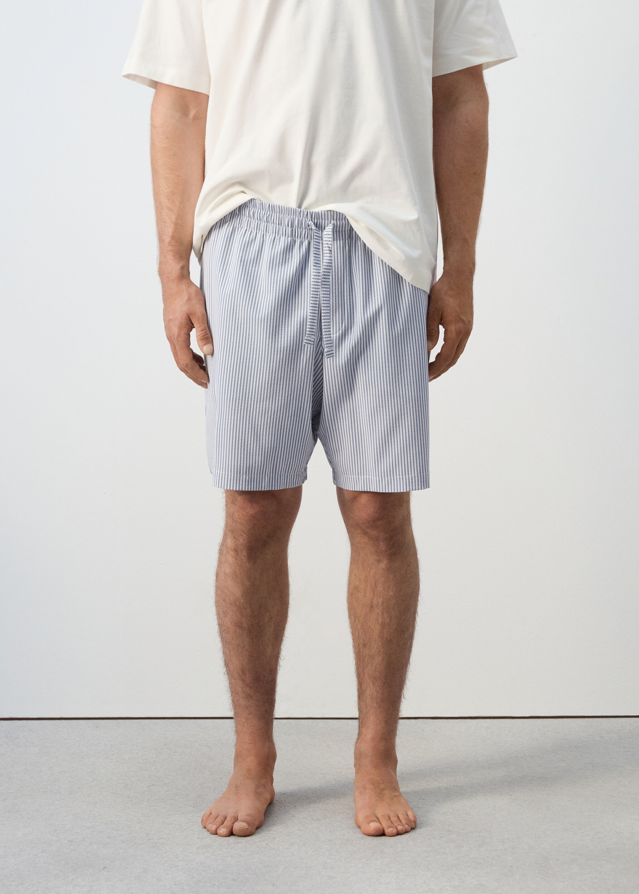 Short pyjama combo set - Details of the article 2, Blue. Ref: 27041511-00.