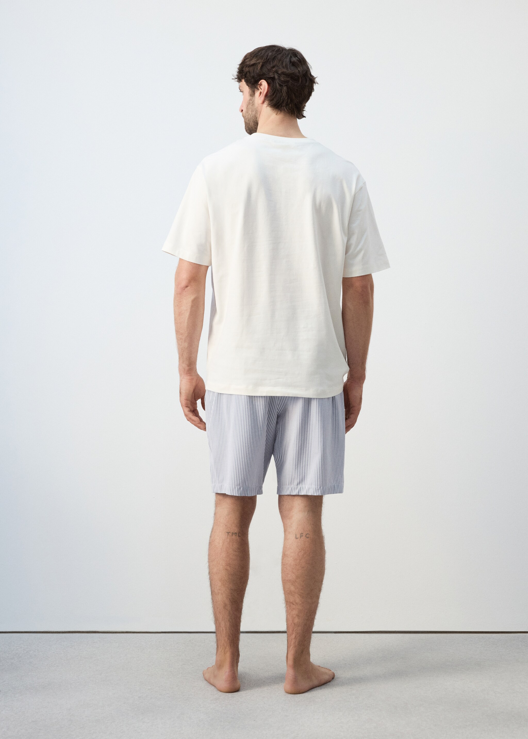 Short pyjama combo set - Reverse of the article, Blue. Ref: 27041511-00.