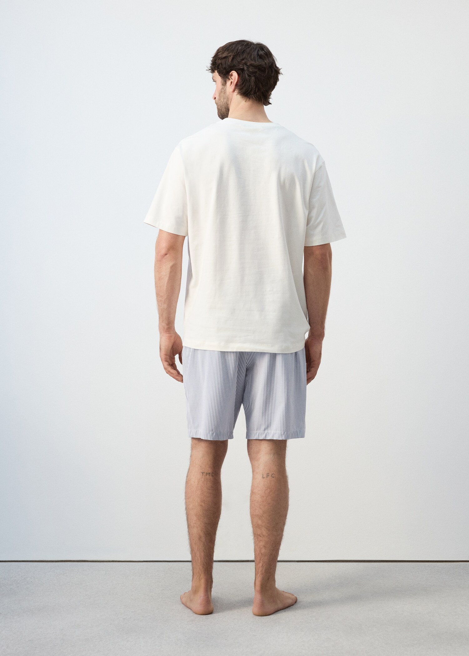 Short pyjama combo set - Reverse of the article