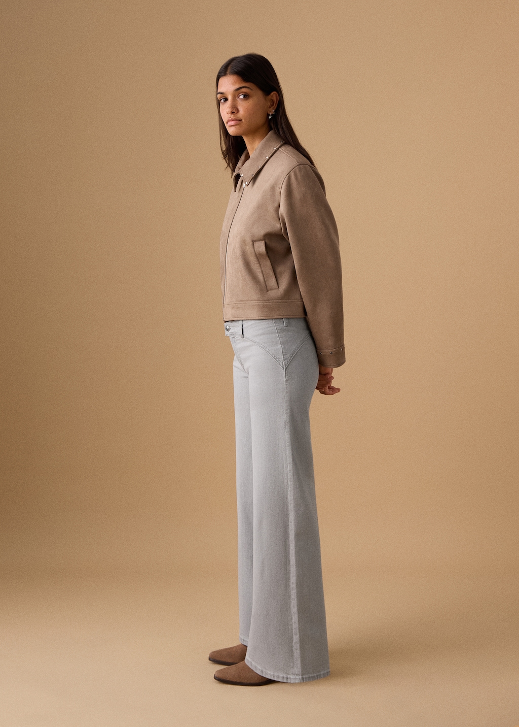 Straight low-rise jeans