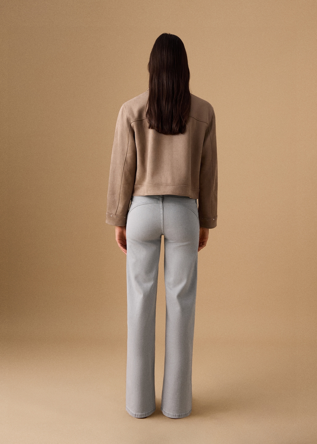 Straight low-rise jeans