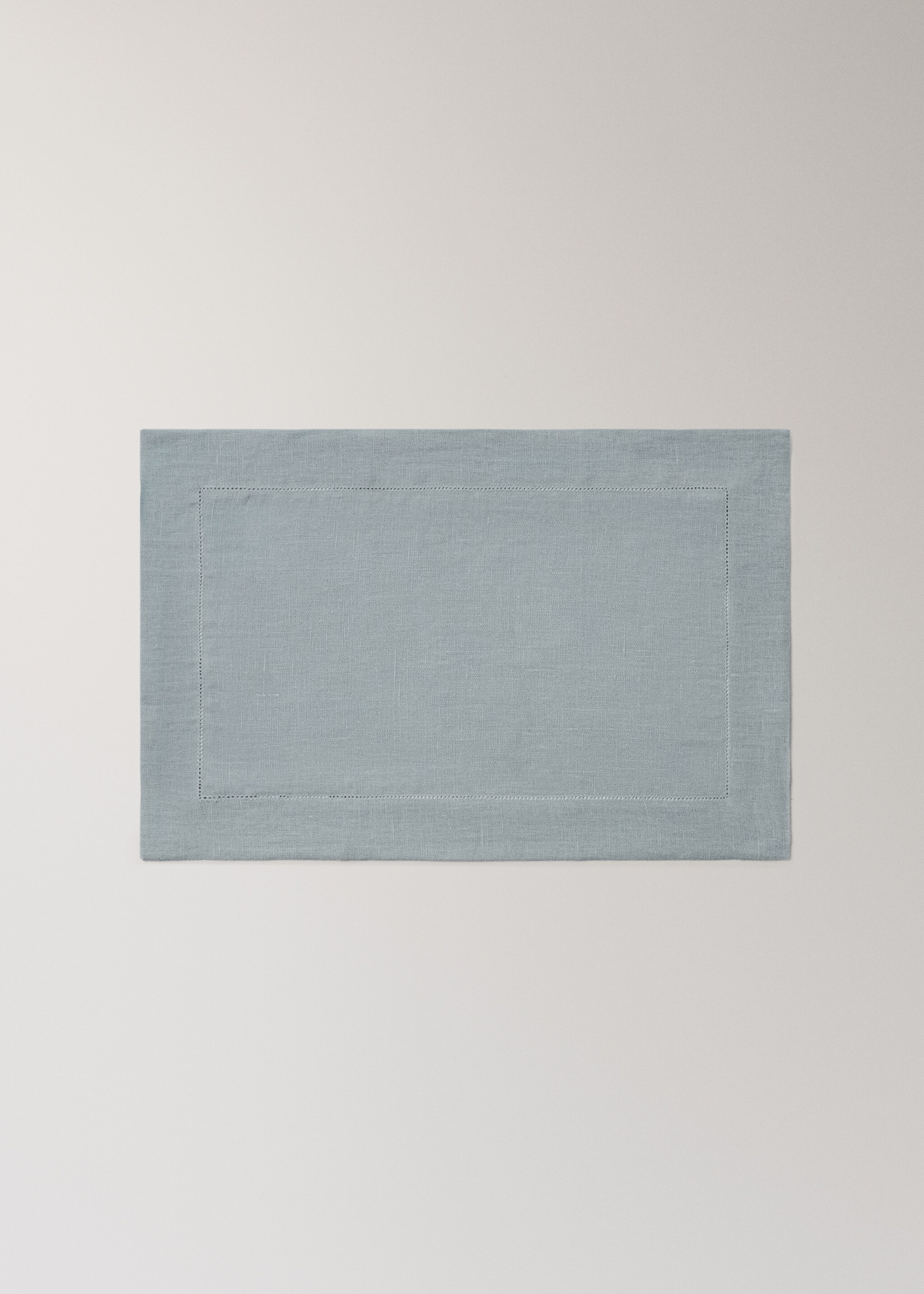 Сервірувальна серветка зі 100% льону з мережкою - Товар без моделі, Сірий. Ref: 27041519-00.