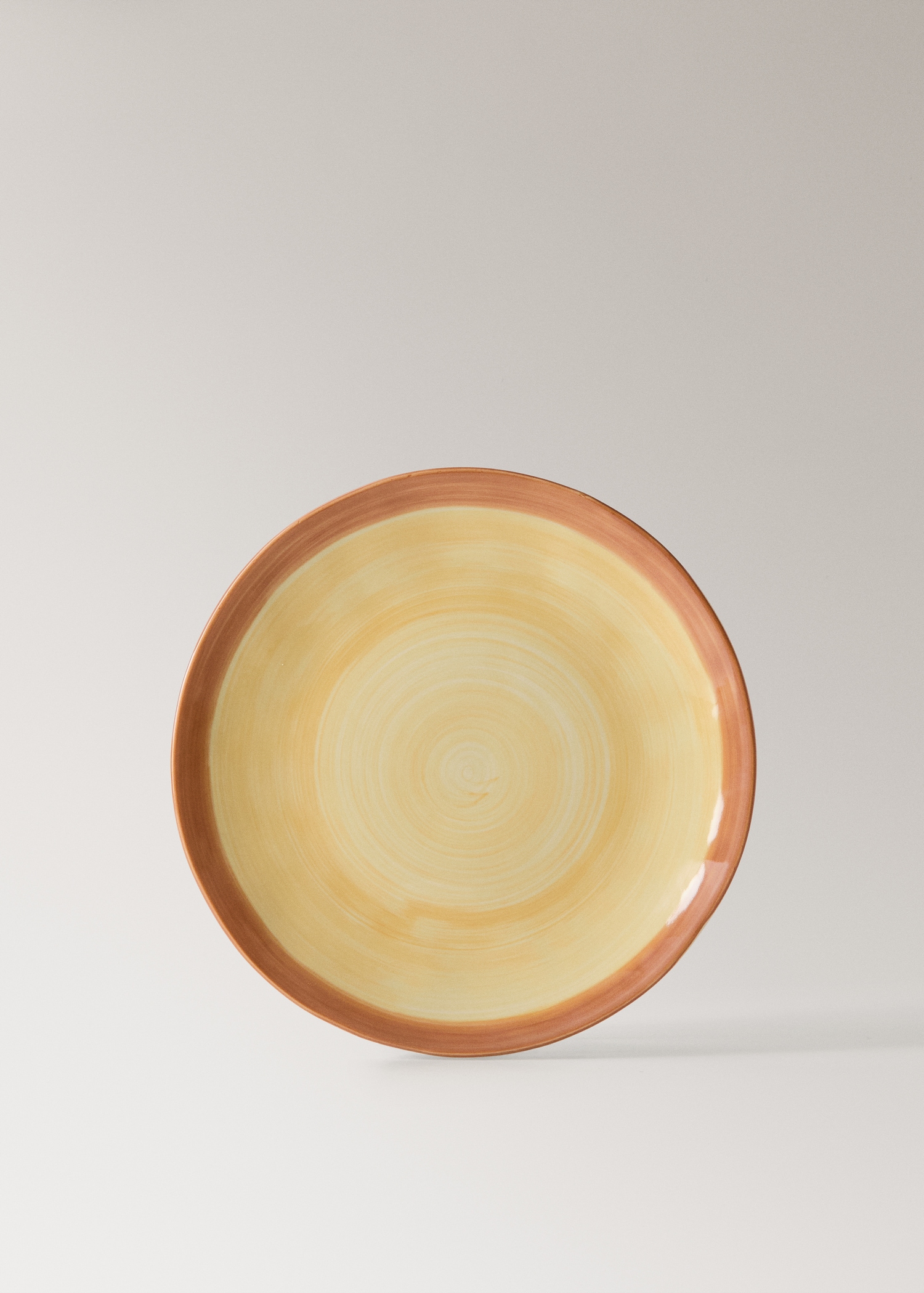Two-tone stoneware flat plate - Article without model