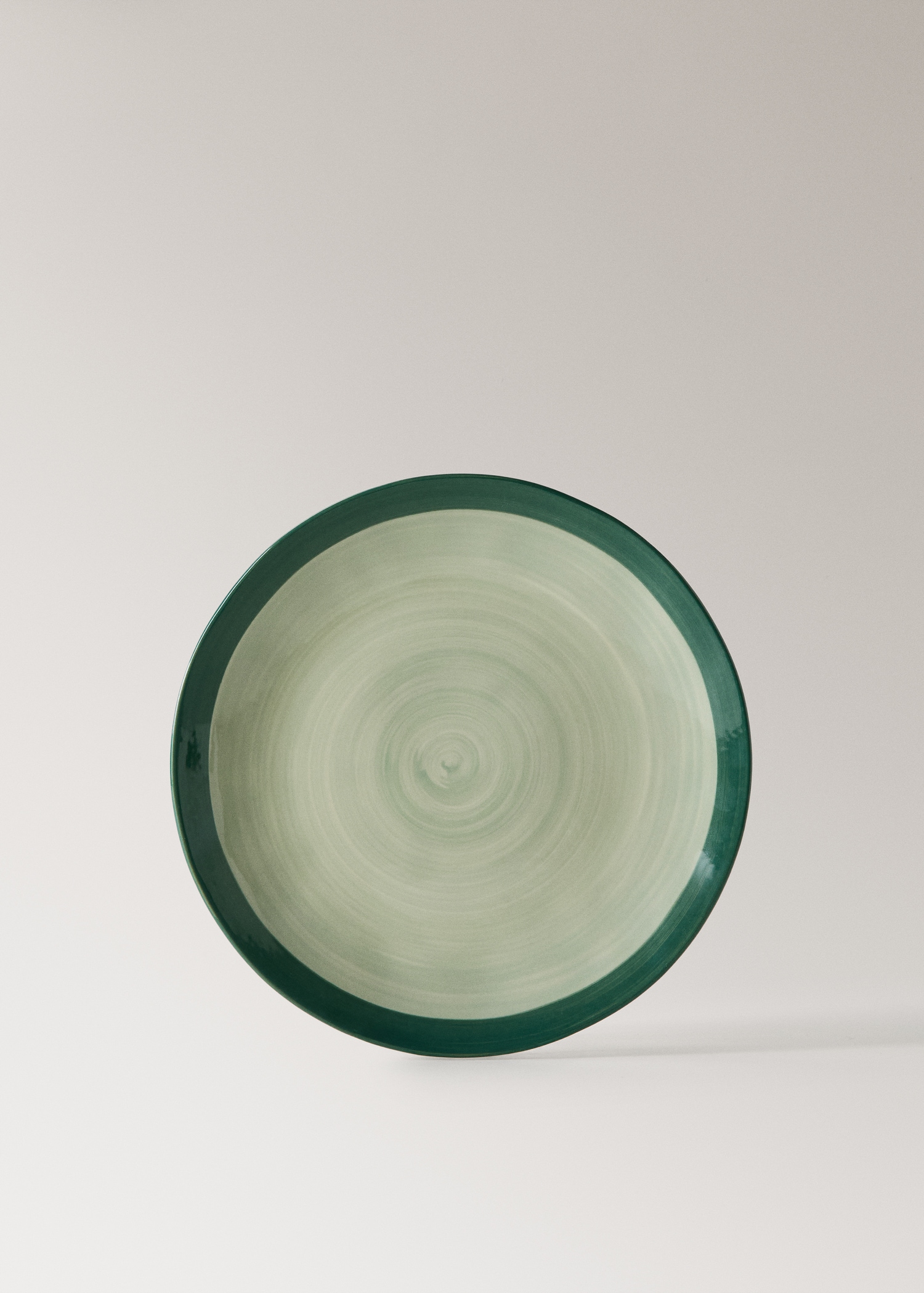 Two-tone stoneware flat plate - Article without model