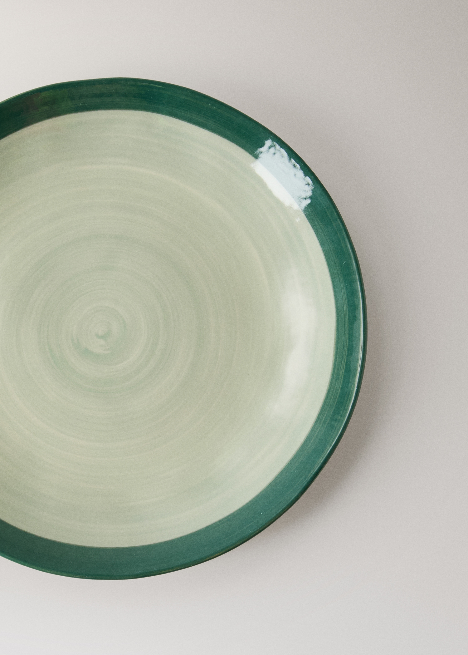 Two-tone stoneware flat plate - Details of the article 1