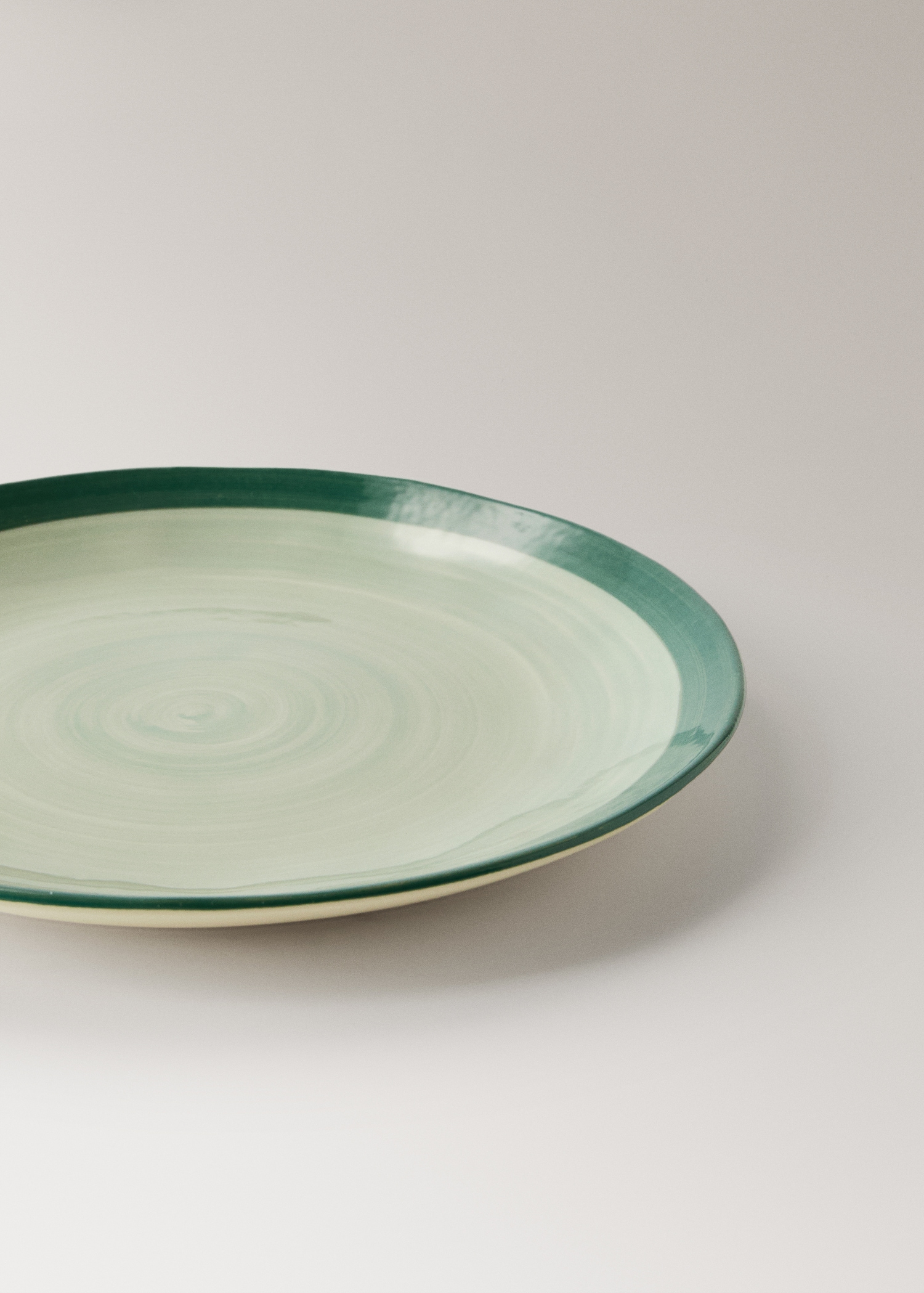 Two-tone stoneware flat plate - Details of the article 2
