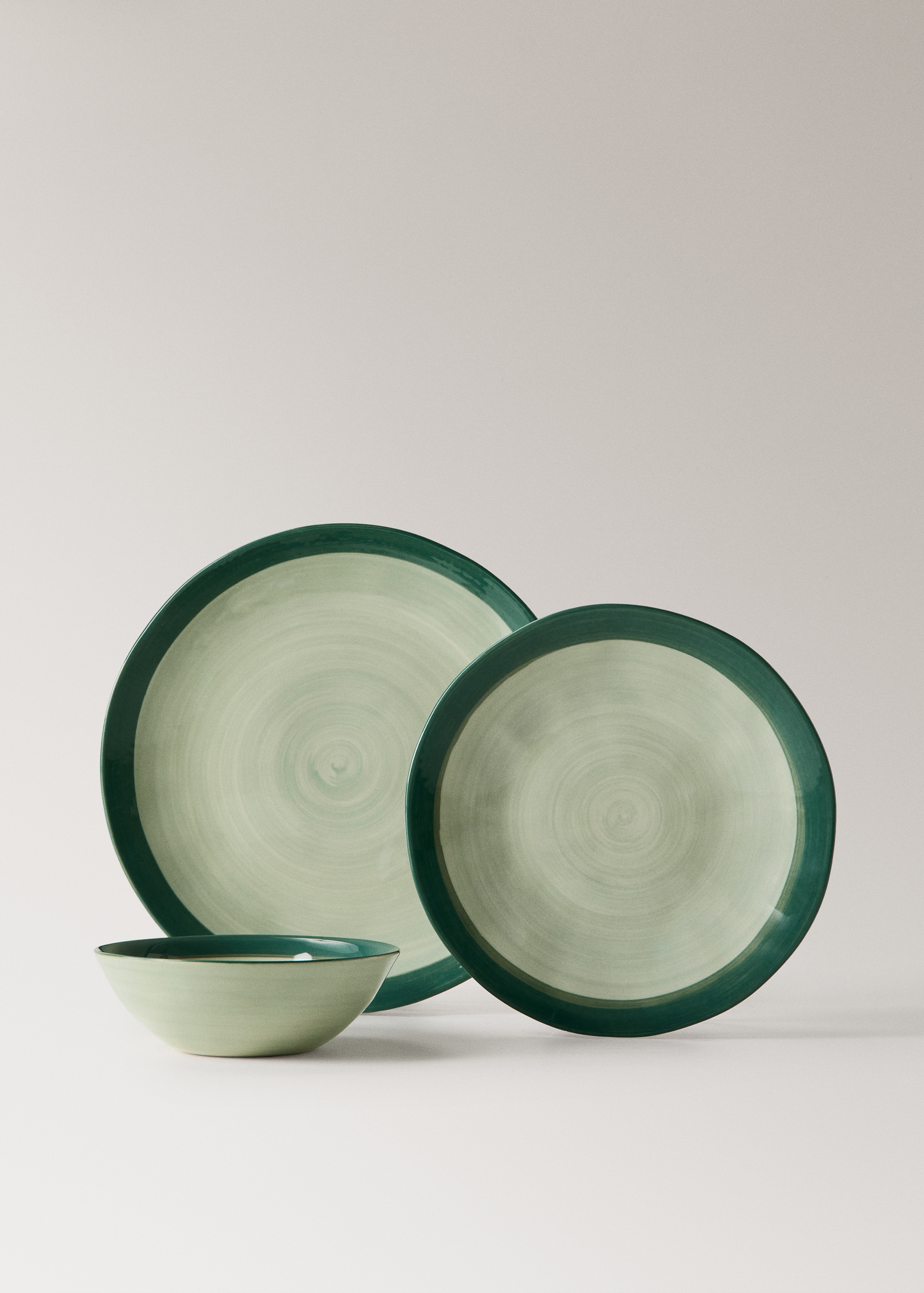 Two-tone stoneware flat plate - Details of the article 3