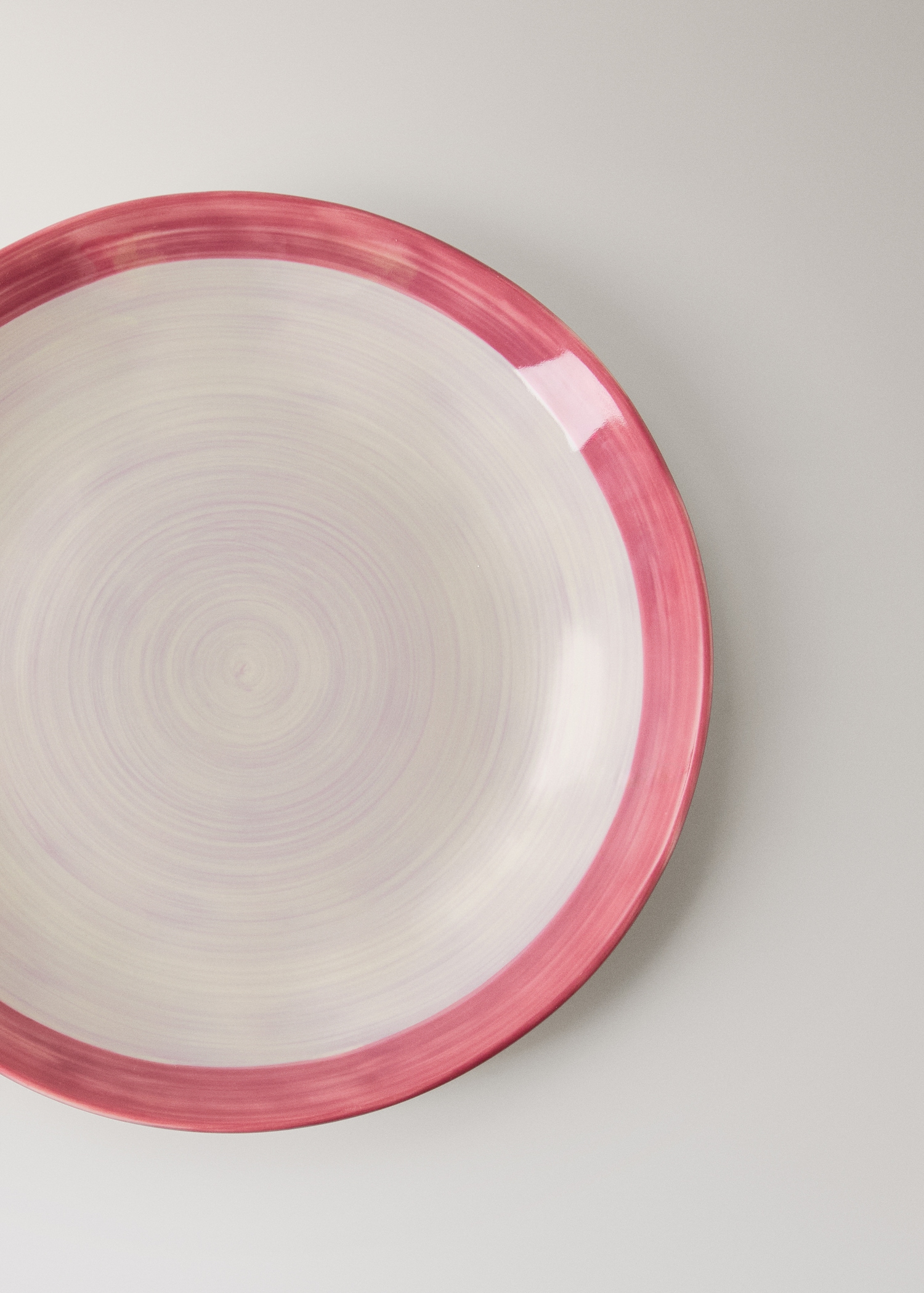 Two-tone stoneware flat plate - Details of the article 1