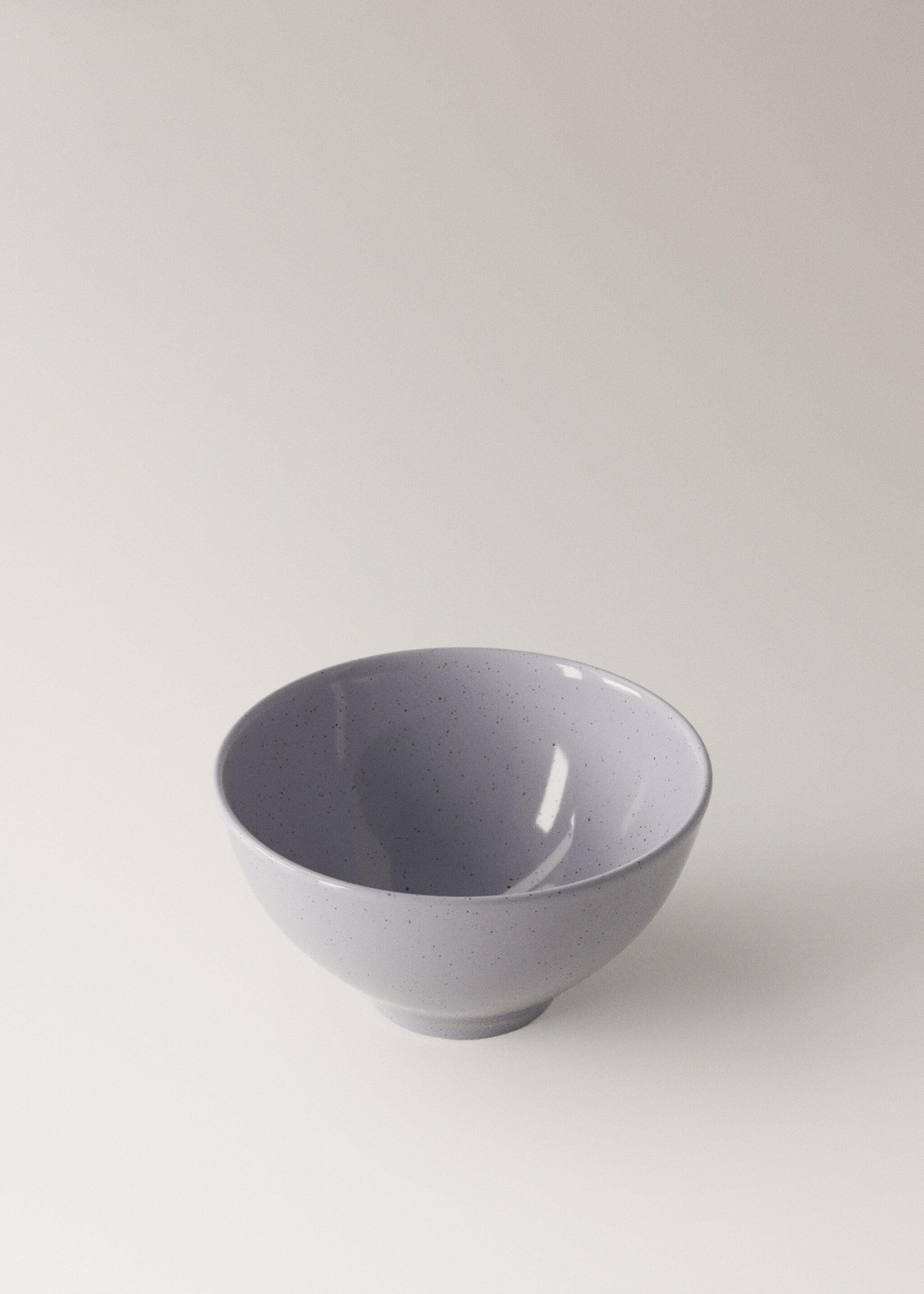 Stoneware bowl with spots - Details of the article 1, Blue. Ref: 27041526-00.