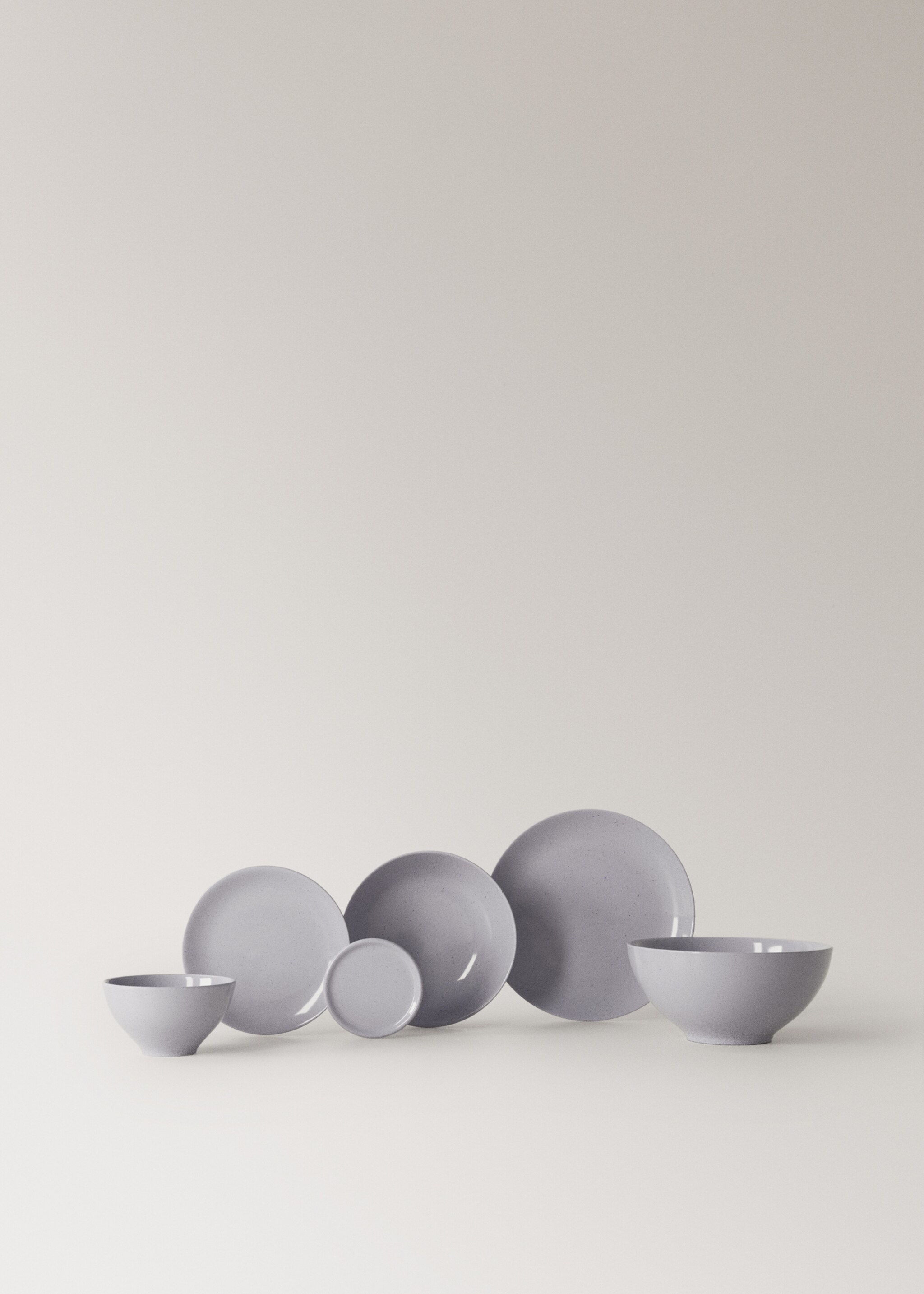 Stoneware bowl with spots - Details of the article 3, Blue. Ref: 27041526-00.