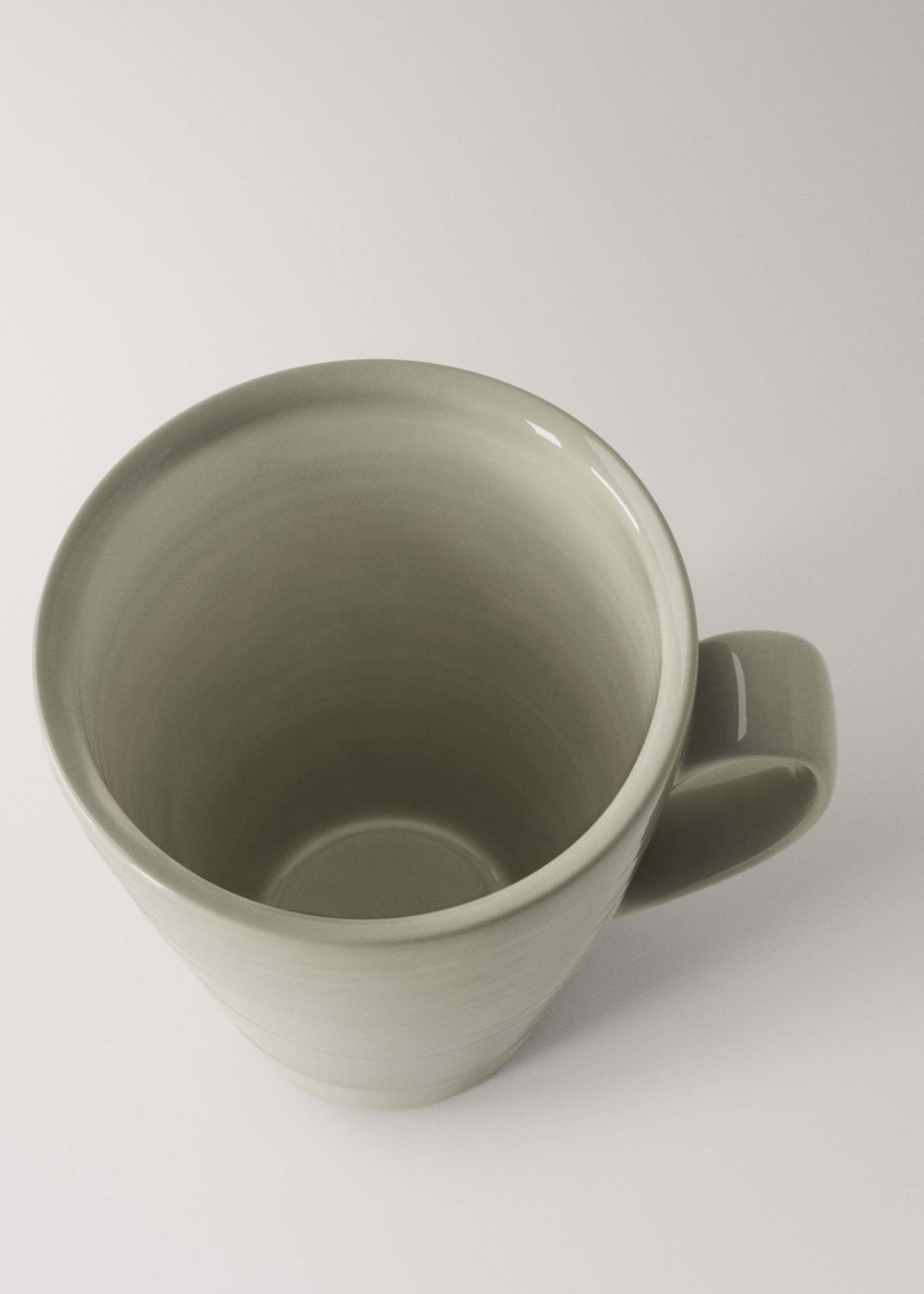 Stoneware tea cup line - Details of the article 2, Chocolate. Ref: 27041529-00.