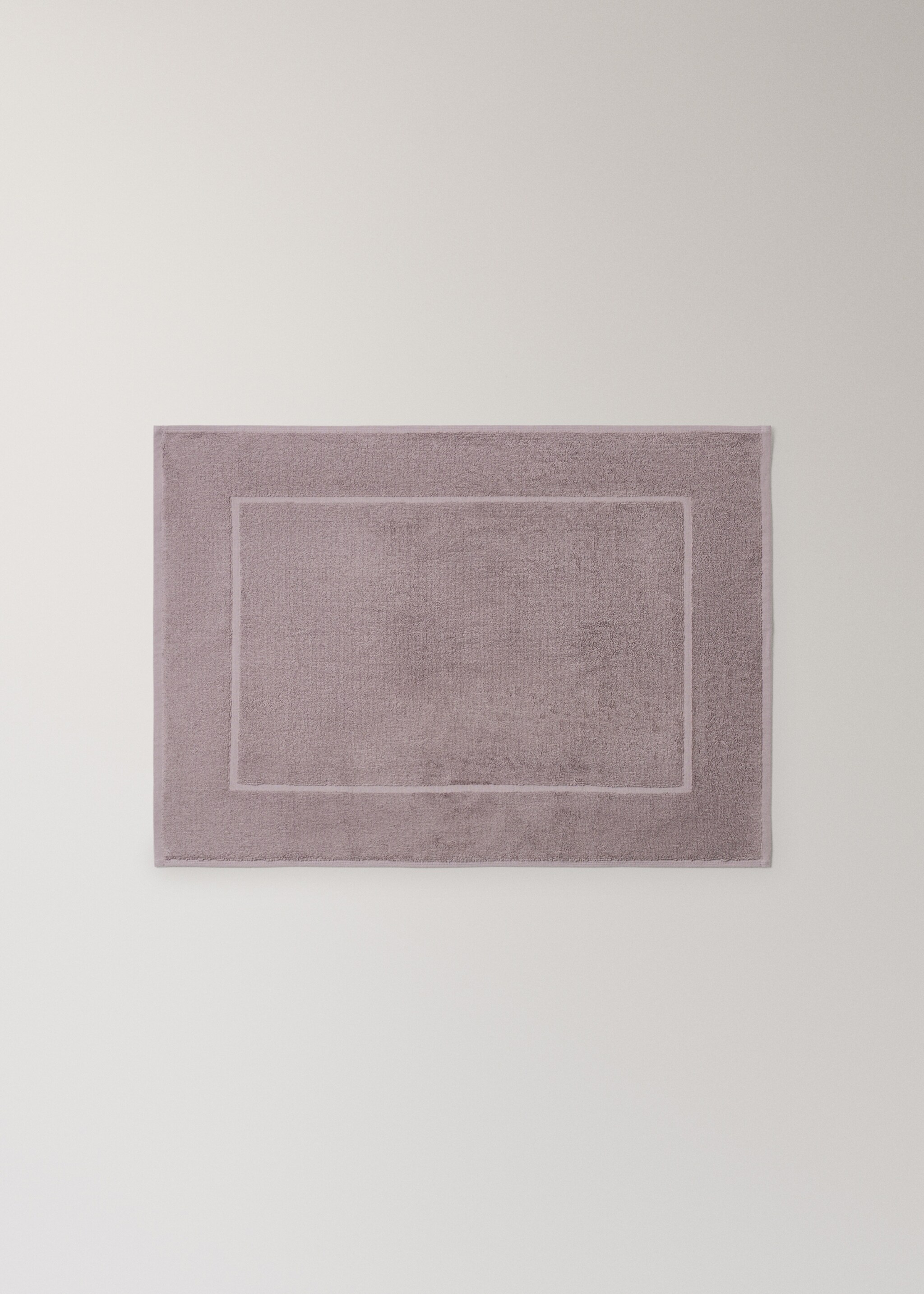 Cotton bath mat - Article without model, Lavender. Ref: 27041532-00.