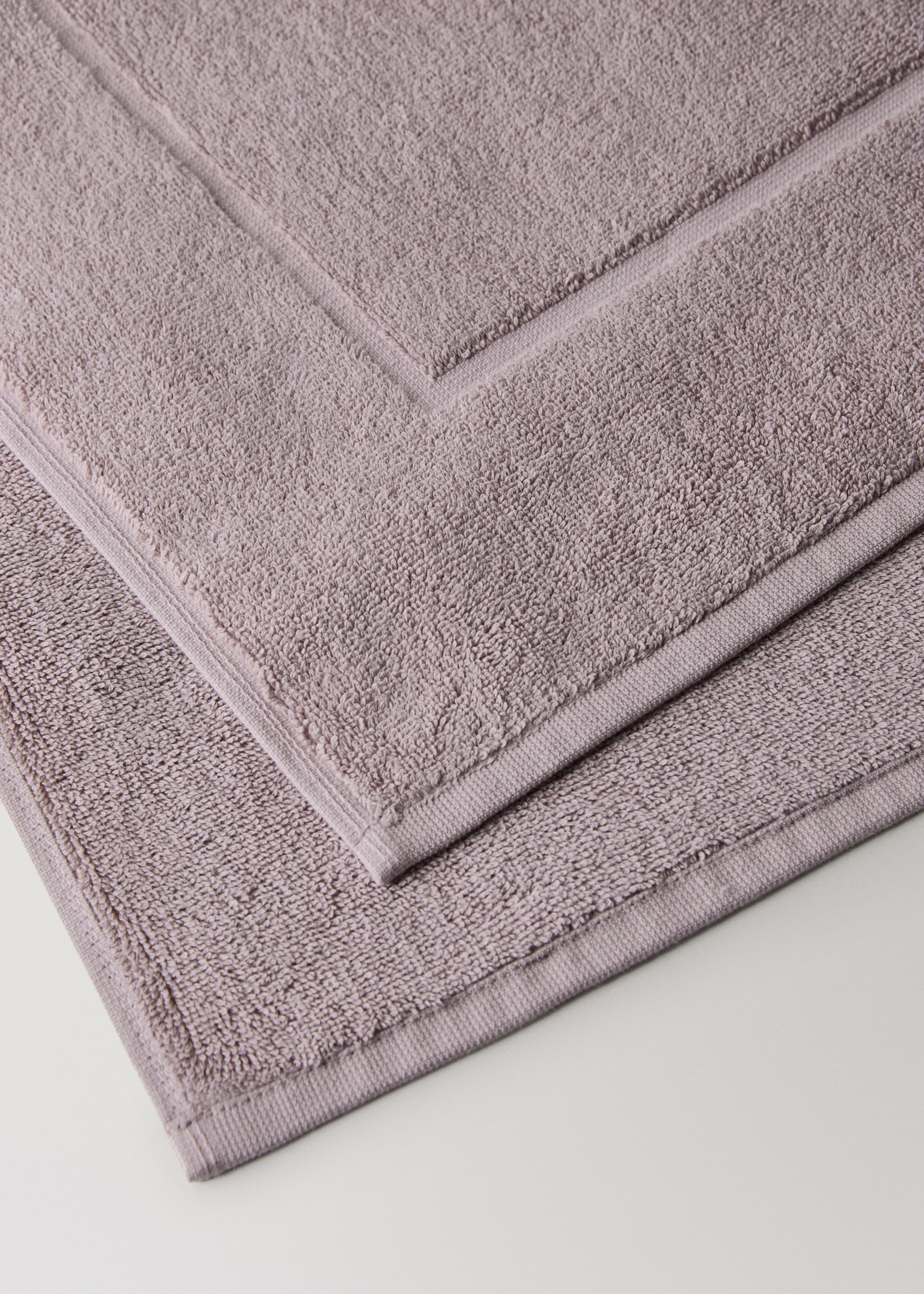 Cotton bath mat - Details of the article 2, Lavender. Ref: 27041532-00.
