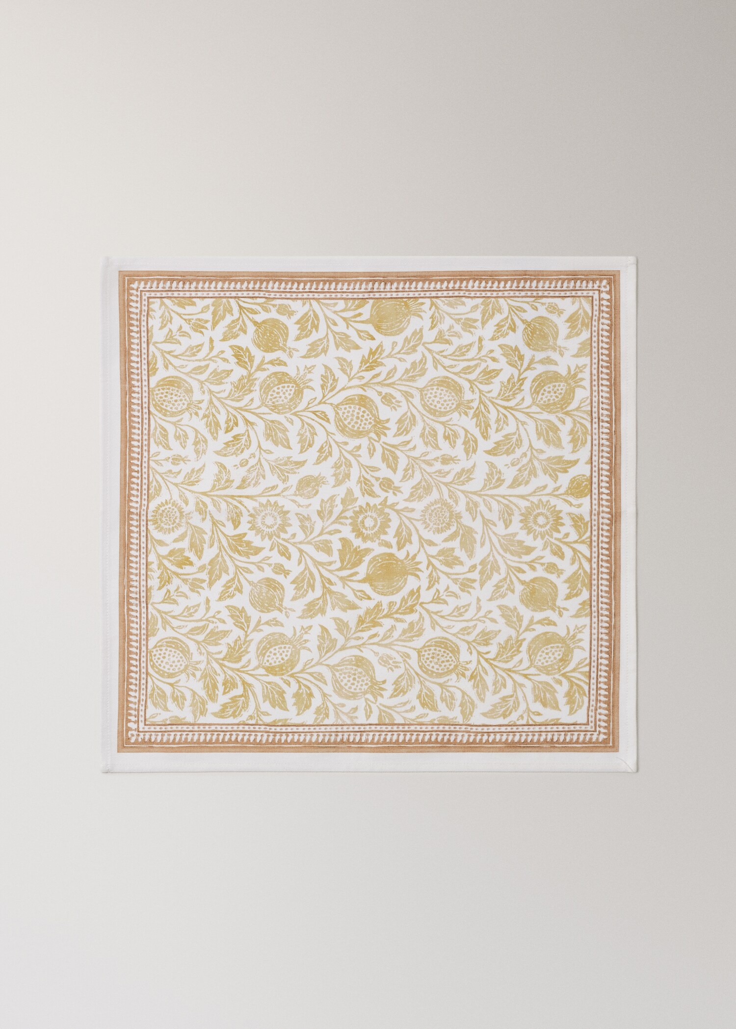 Blockprint-style cotton napkin - Article without model
