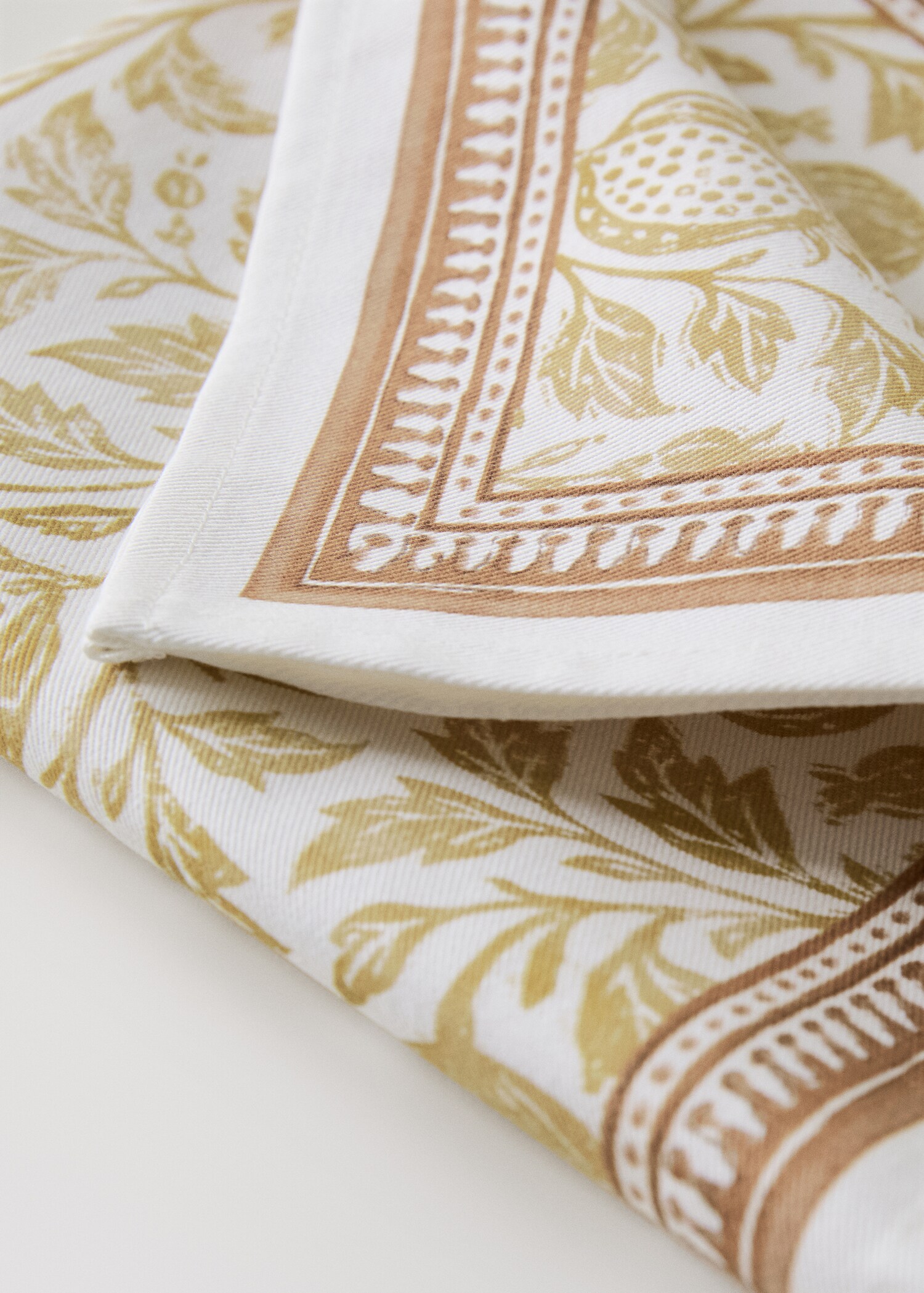 Blockprint-style cotton napkin - Details of the article 2