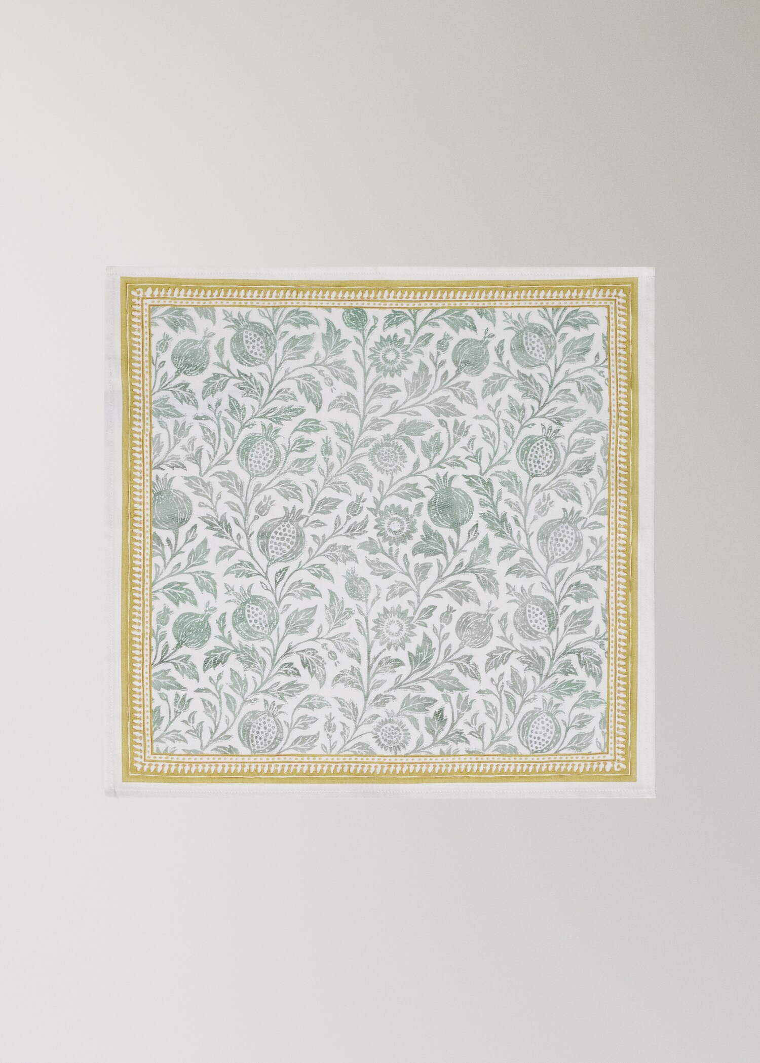 Blockprint-style cotton napkin - Article without model