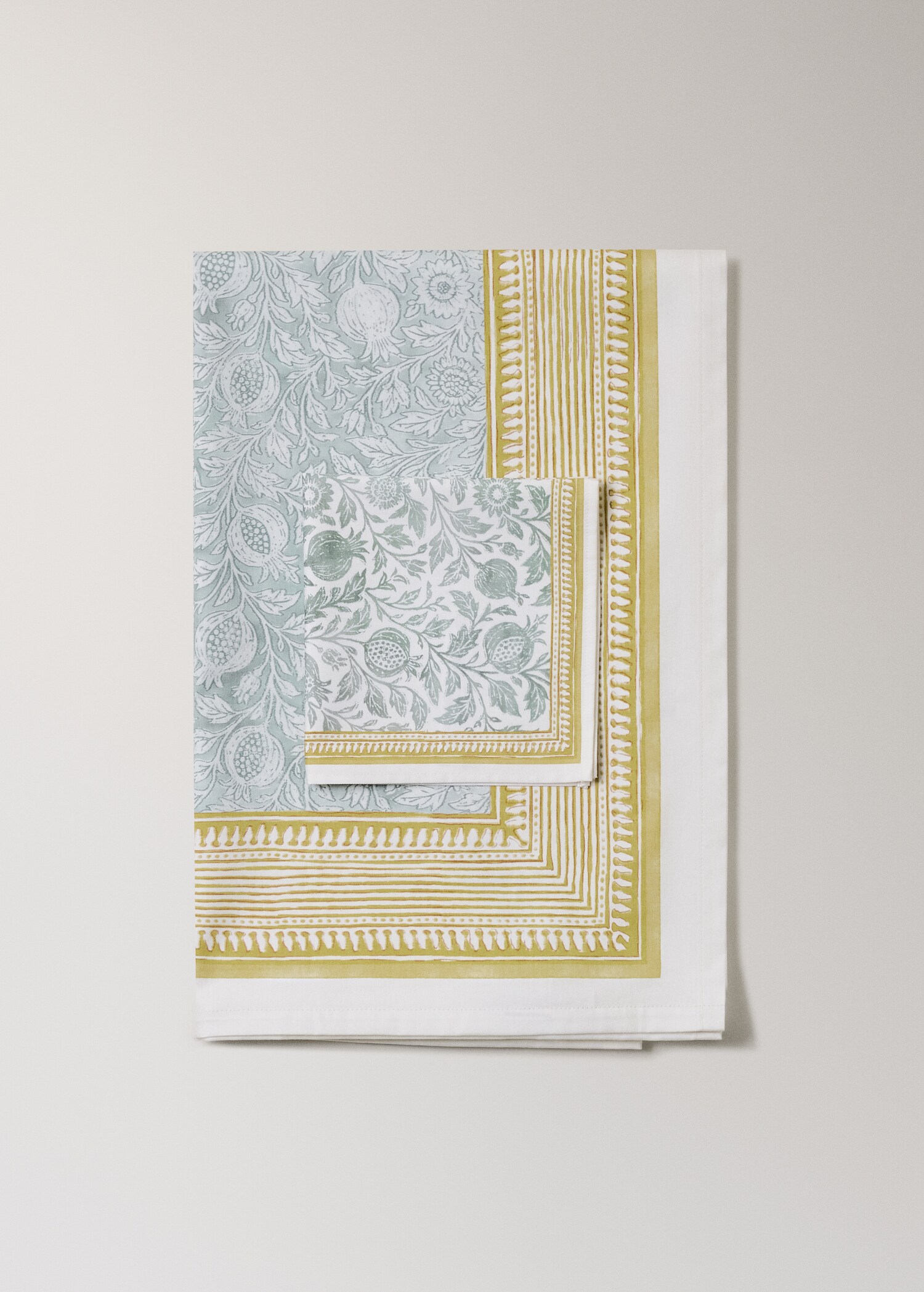 Blockprint-style cotton napkin - Details of the article 3