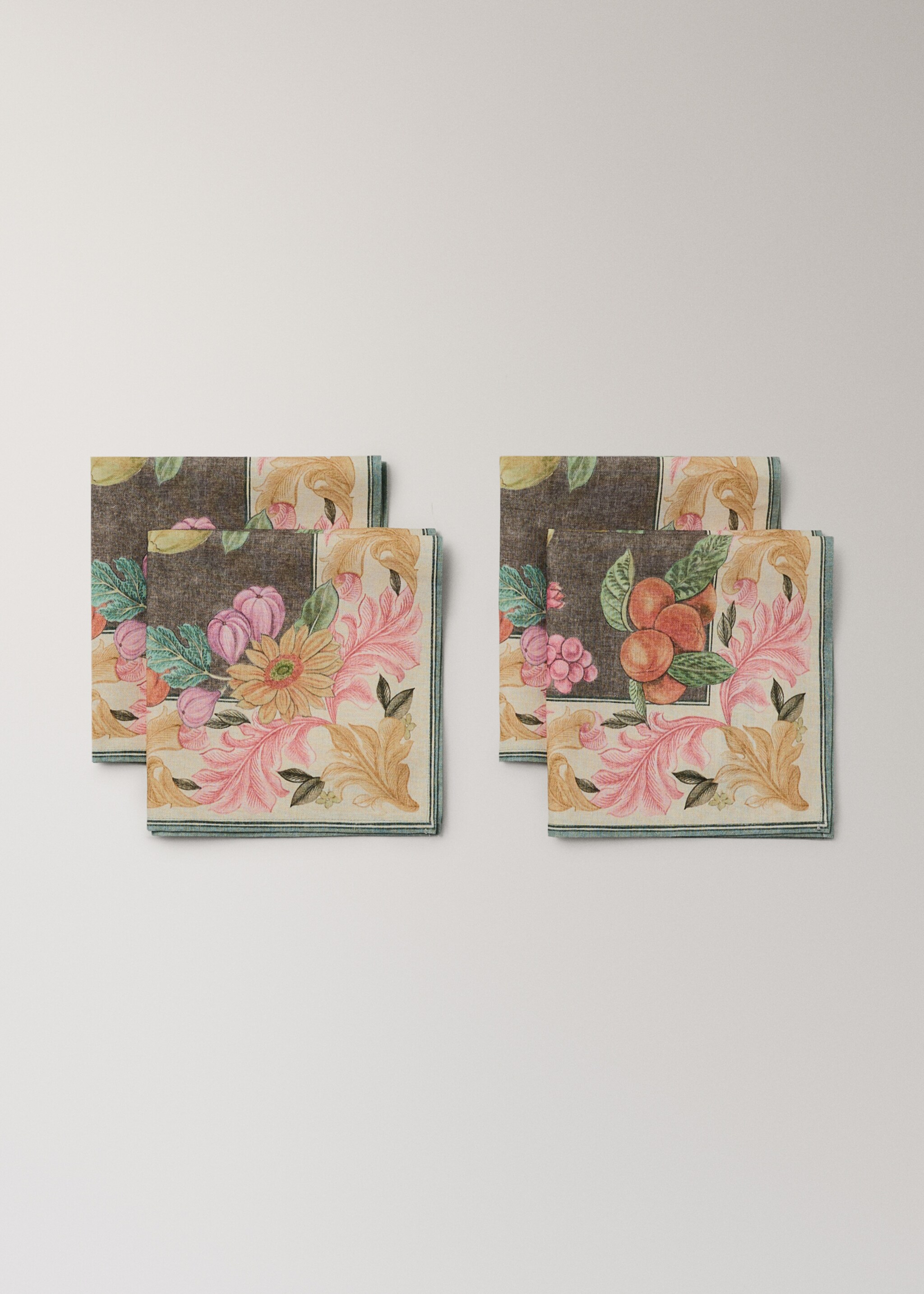 Napkin meoli - Details of the article 1, Medium Brown. Ref: 27041534-00.