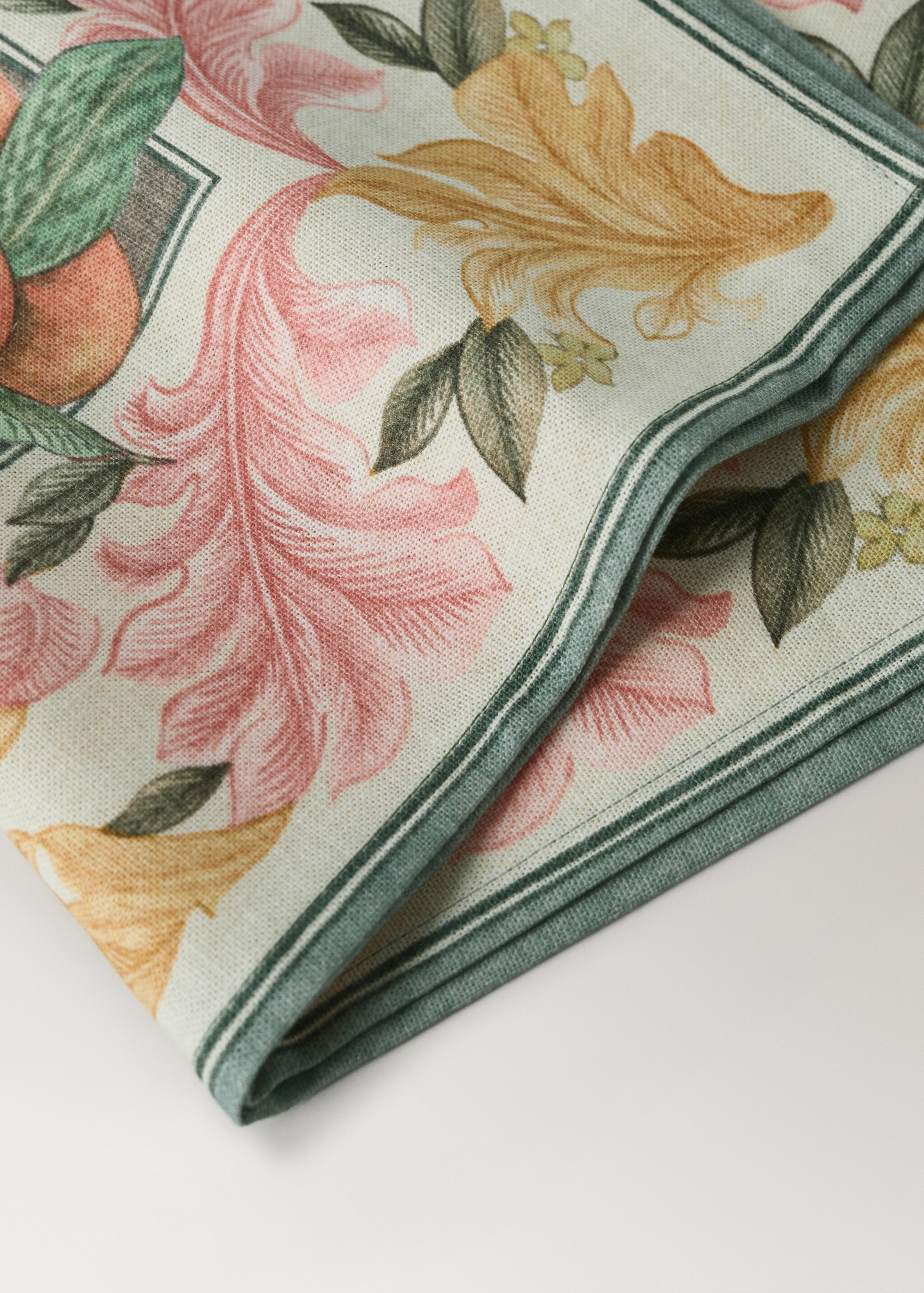 Napkin meoli - Details of the article 2, Medium Brown. Ref: 27041534-00.