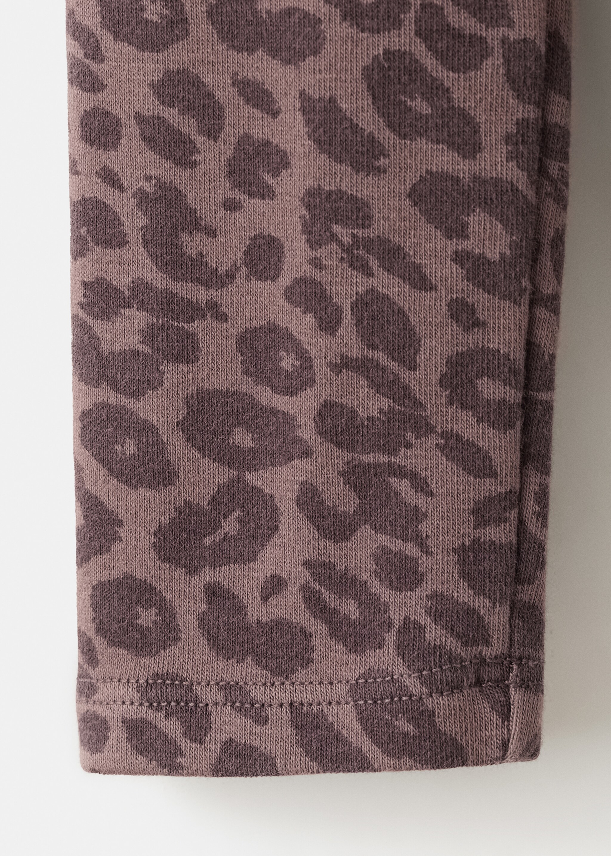 Animal print T-shirt - Details of the article 0, Chocolate. Ref: 27041535-00.