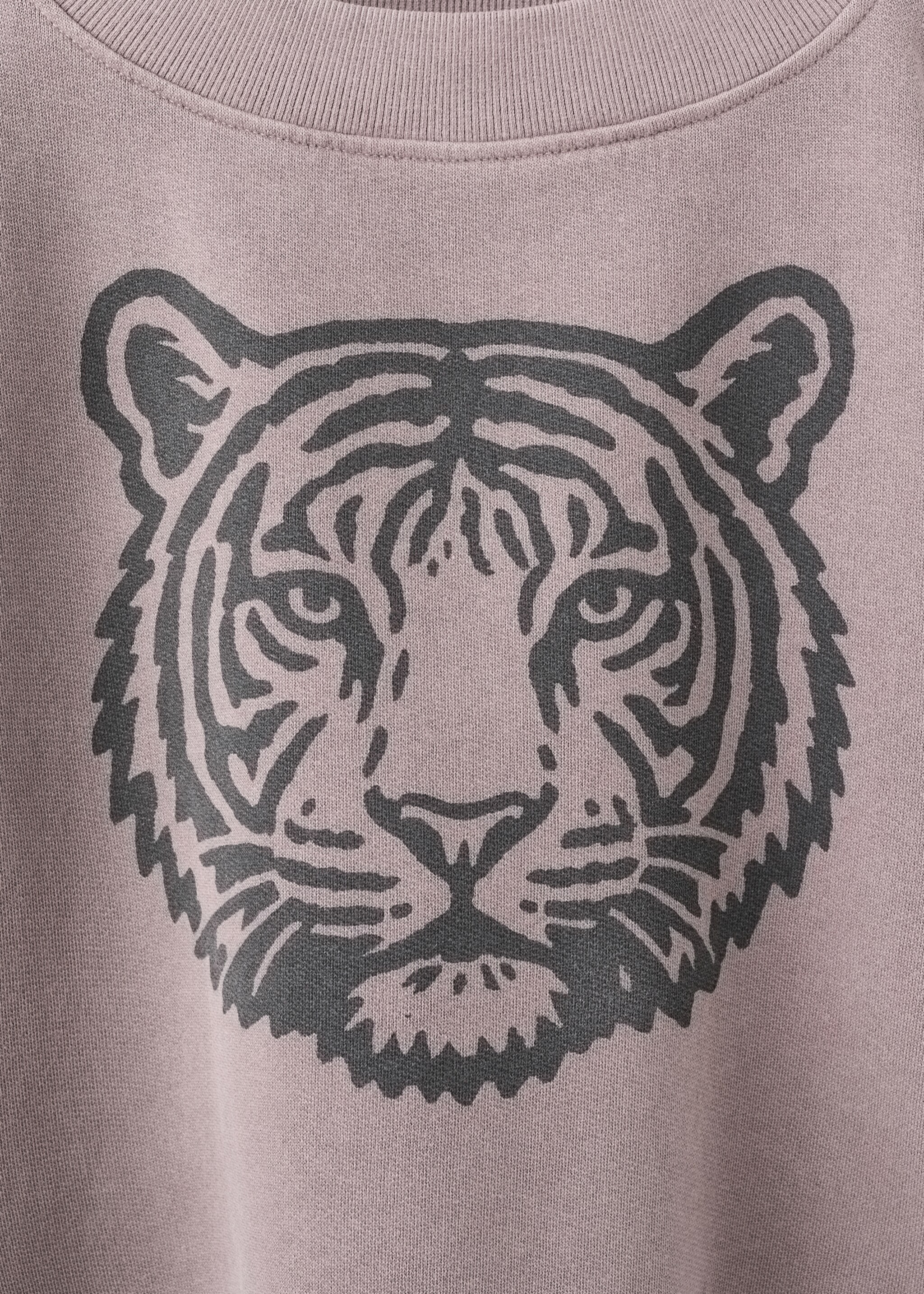 Sweatshirt tigerset - Details of the article 0, Chocolate. Ref: 27041536-00.