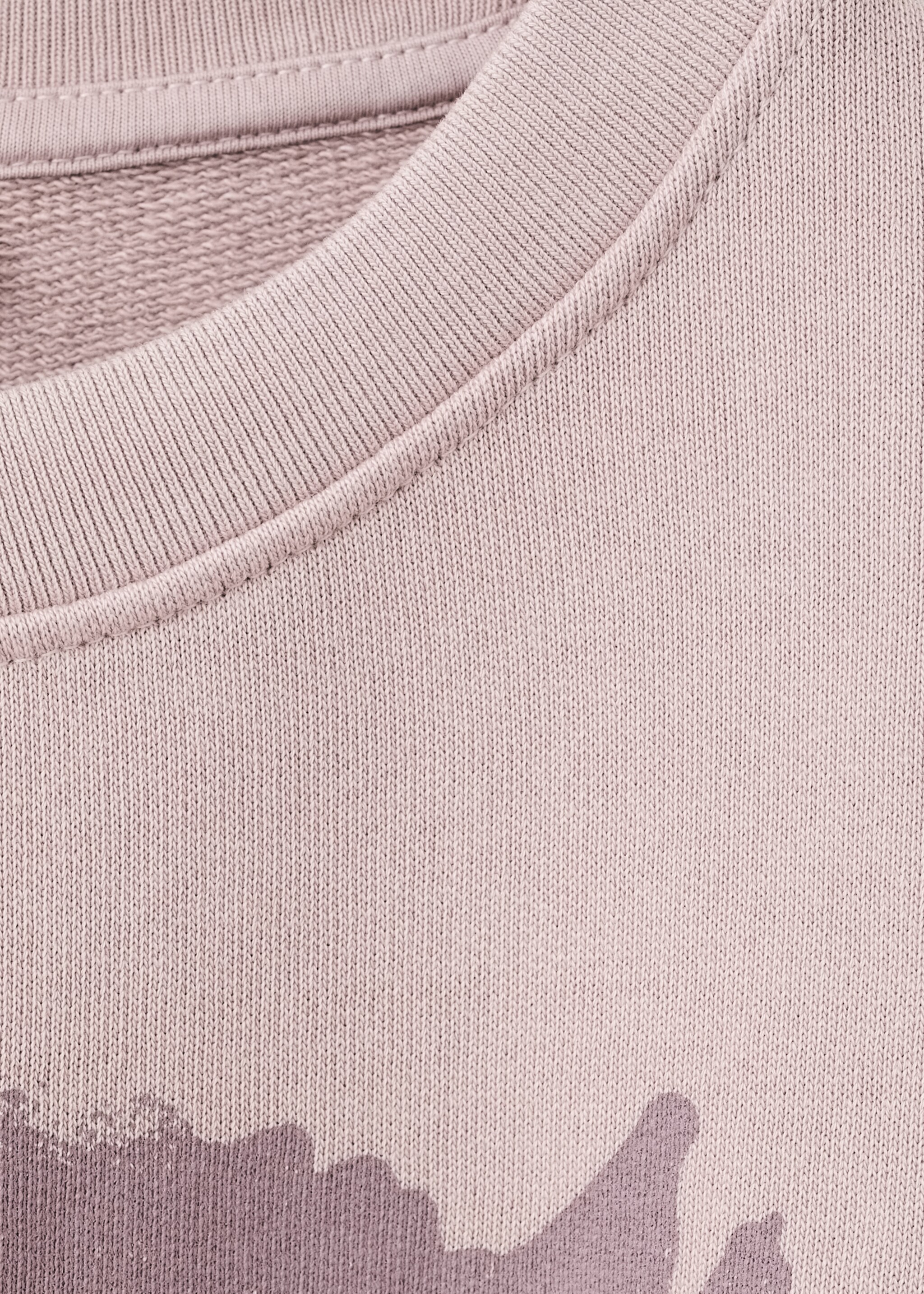 Oversized printed sweatshirt - Details of the article 8, Pink. Ref: 27041537-00.