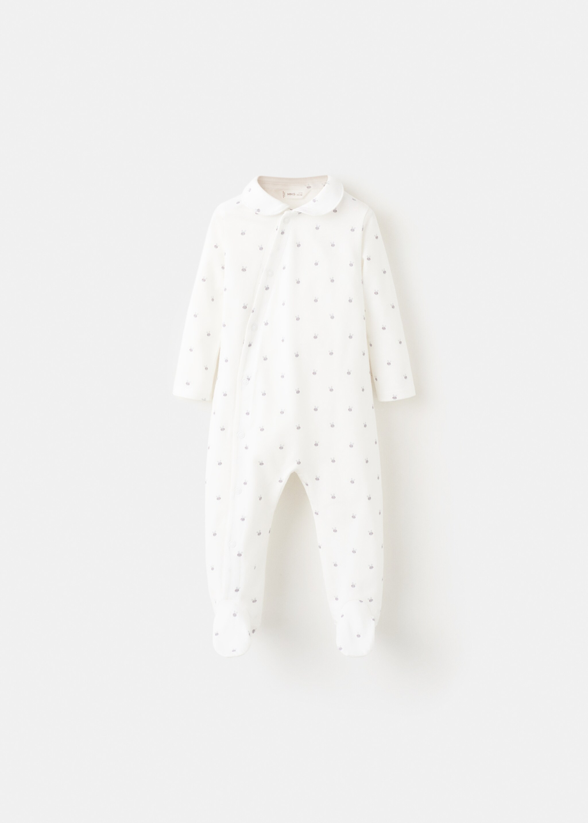 Printed long pyjamas - Article without model, Off White. Ref: 27042005-00.