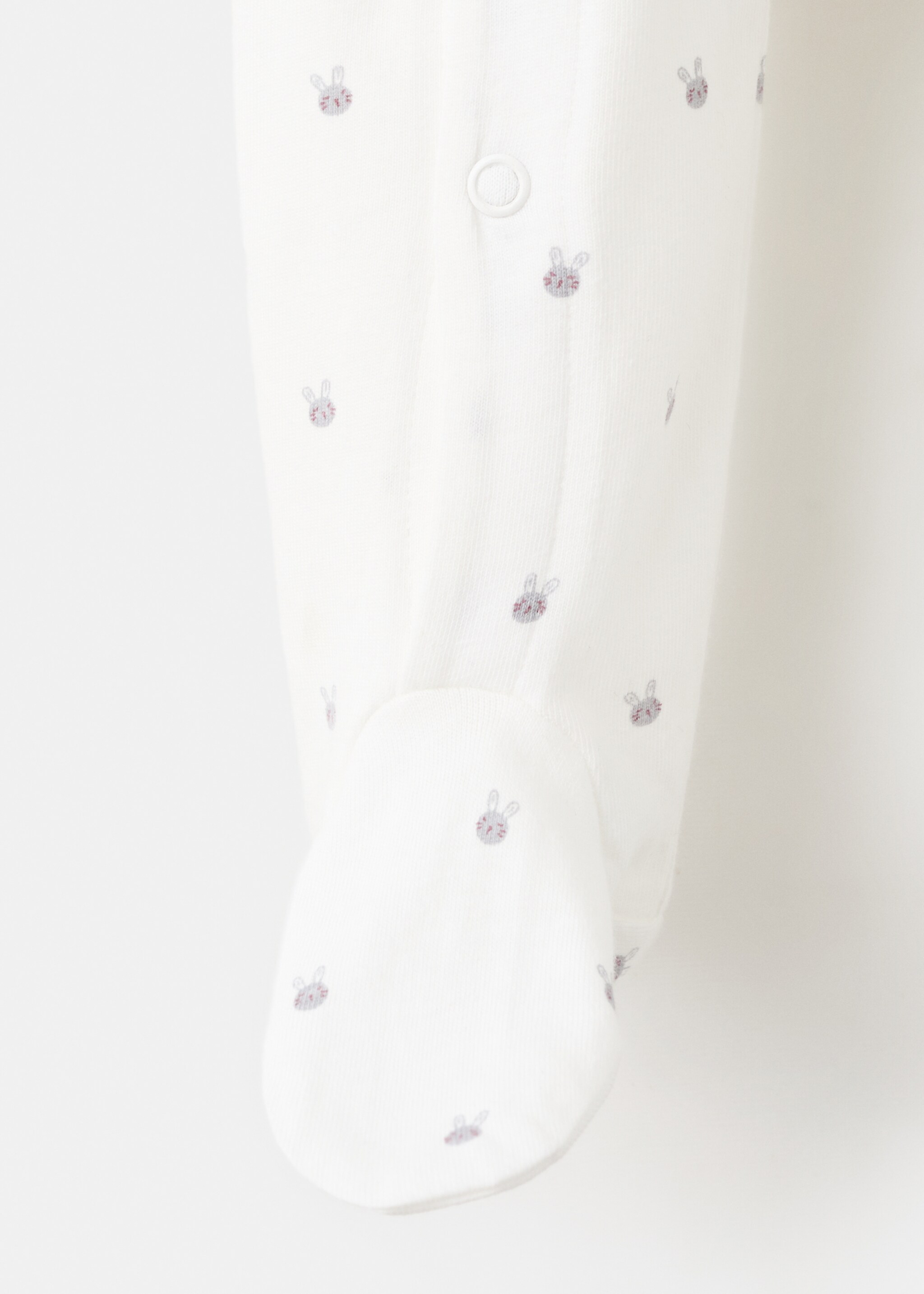 Printed long pyjamas - Details of the article 0, Off White. Ref: 27042005-00.