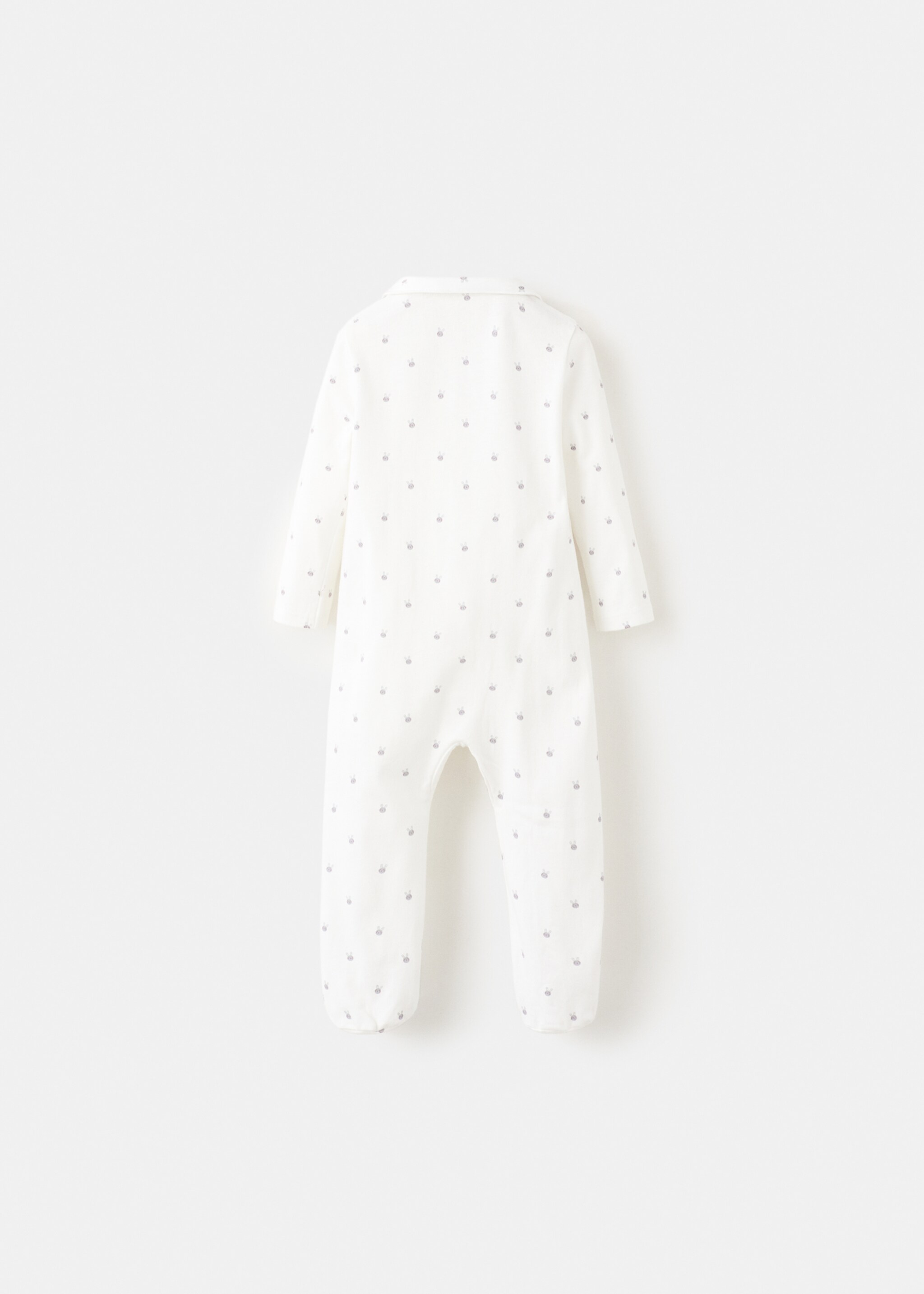 Printed long pyjamas - Reverse of the article, Off White. Ref: 27042005-00.