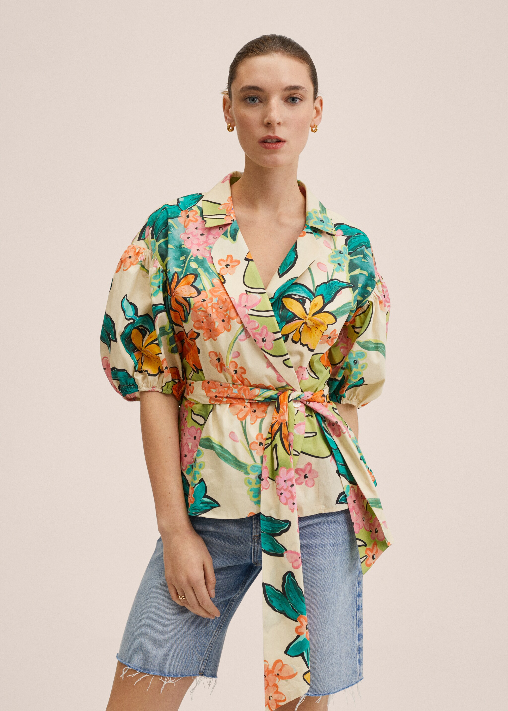Floral print blouse - Medium plane