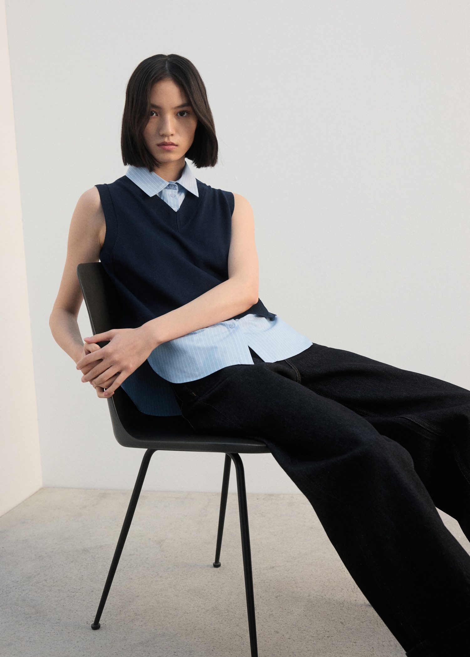 Gecombineerd gebreid gilet - Detail van het artikel 2