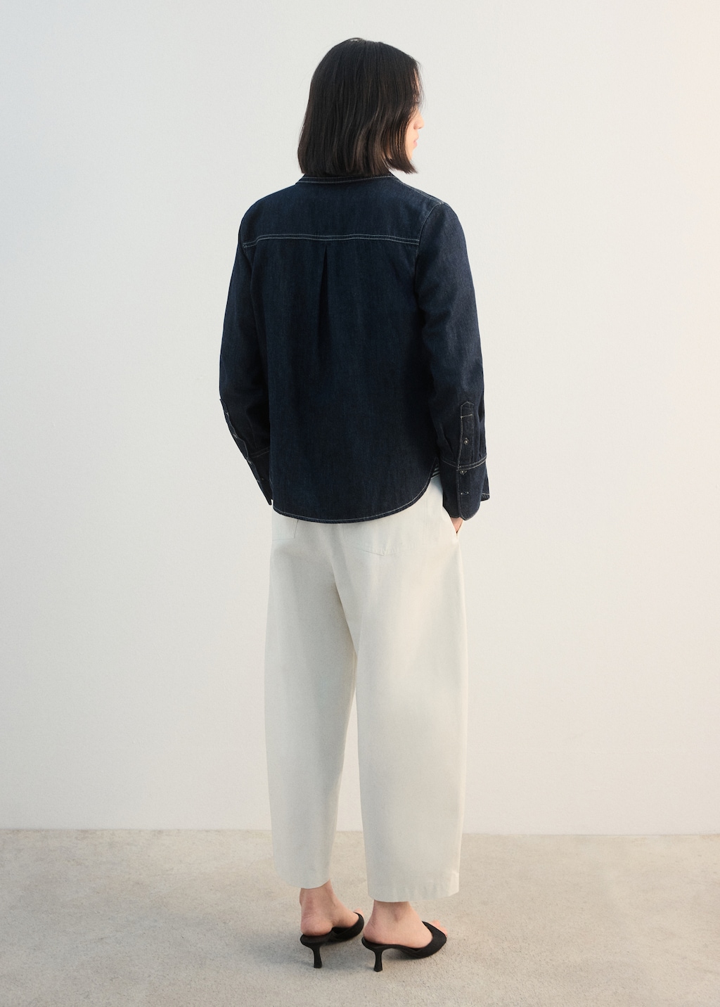Straight-fit cotton pants - image 3