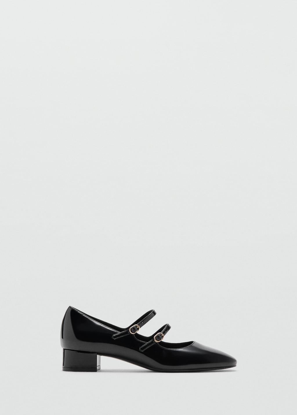 Mango Patent leather shoes with buckle