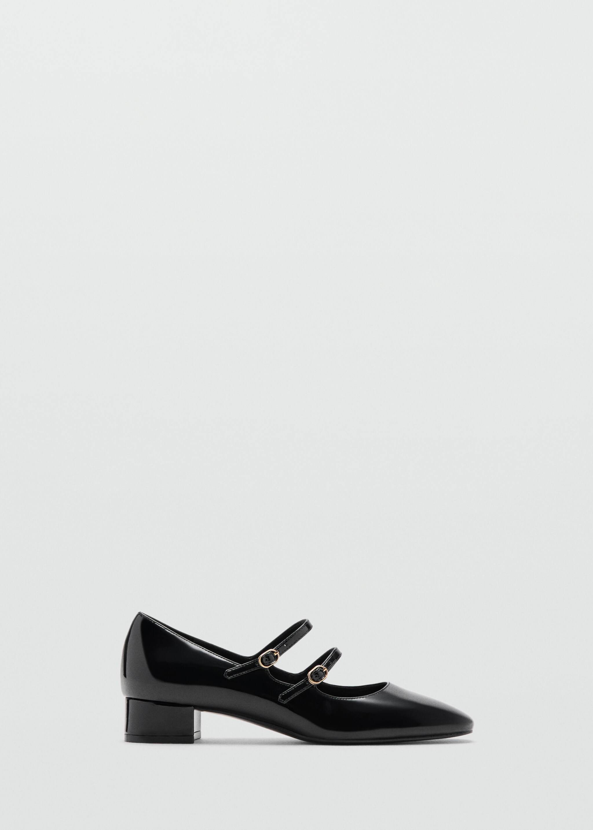 Patent leather shoes with buckle - Article without model, Black. Ref: 27042545-00.
