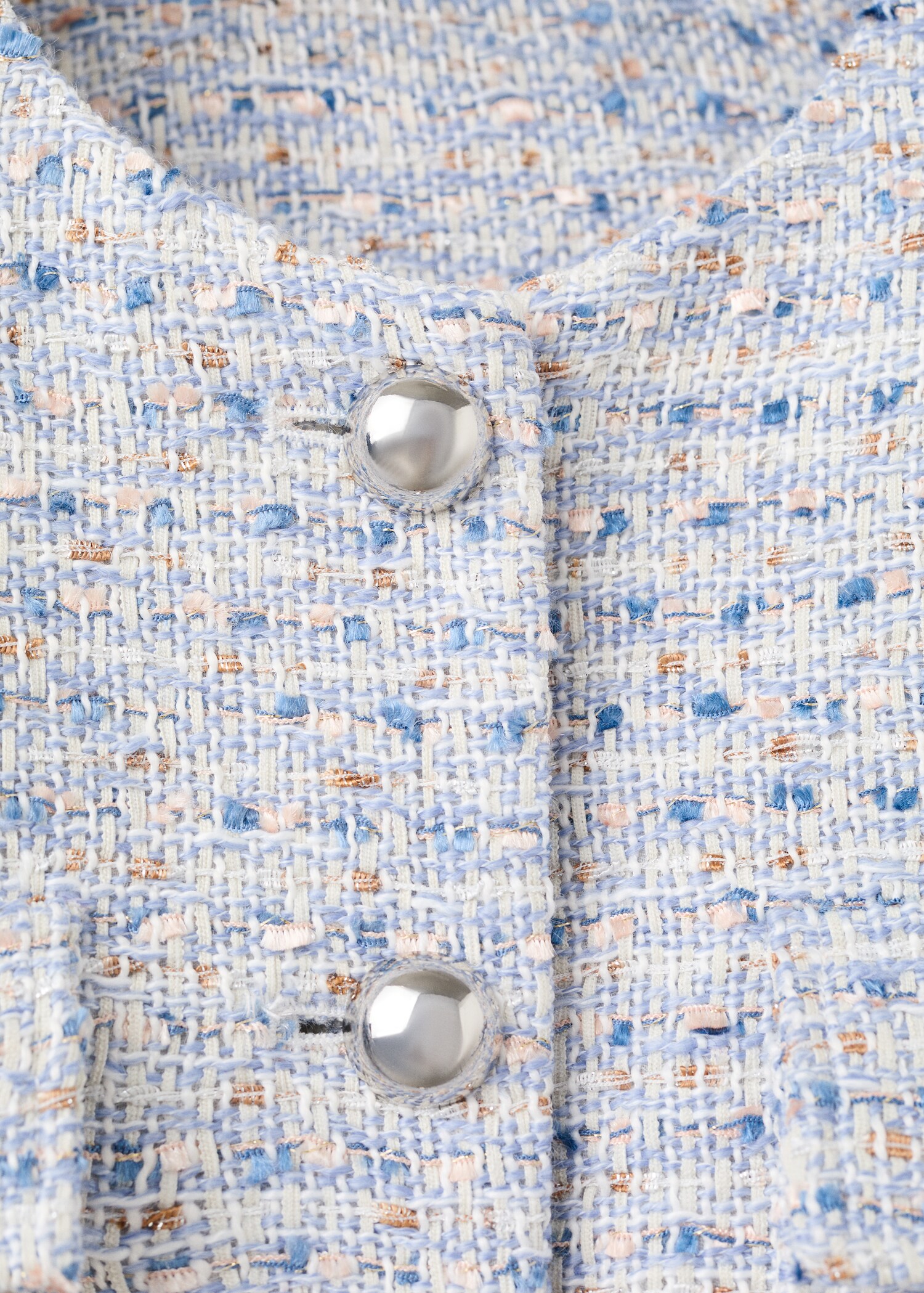 Short-sleeve tweed crop top - Details of the article 8