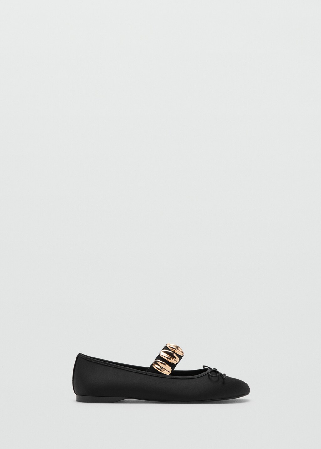Mango Ballerina with metallic appliqué straps