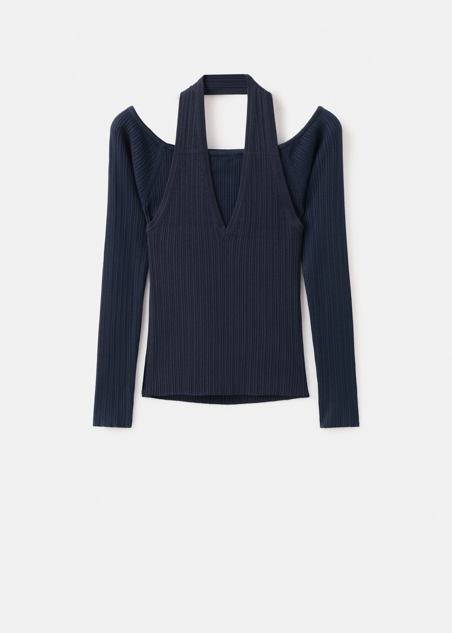 Top halter manga larga - Artículo sin modelo