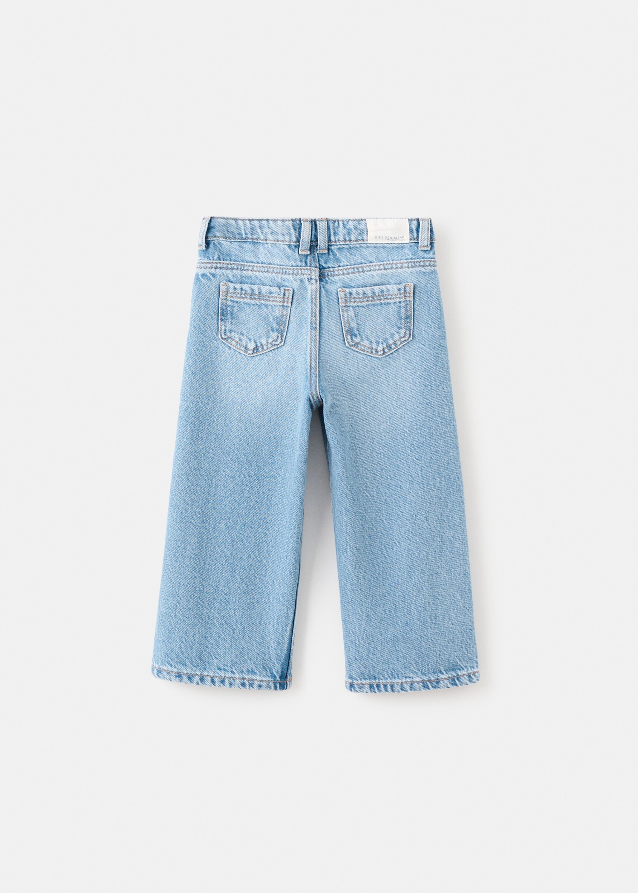 Jeans wide - Verso de l’article, Bleu moyen. Ref: 27042888-00.